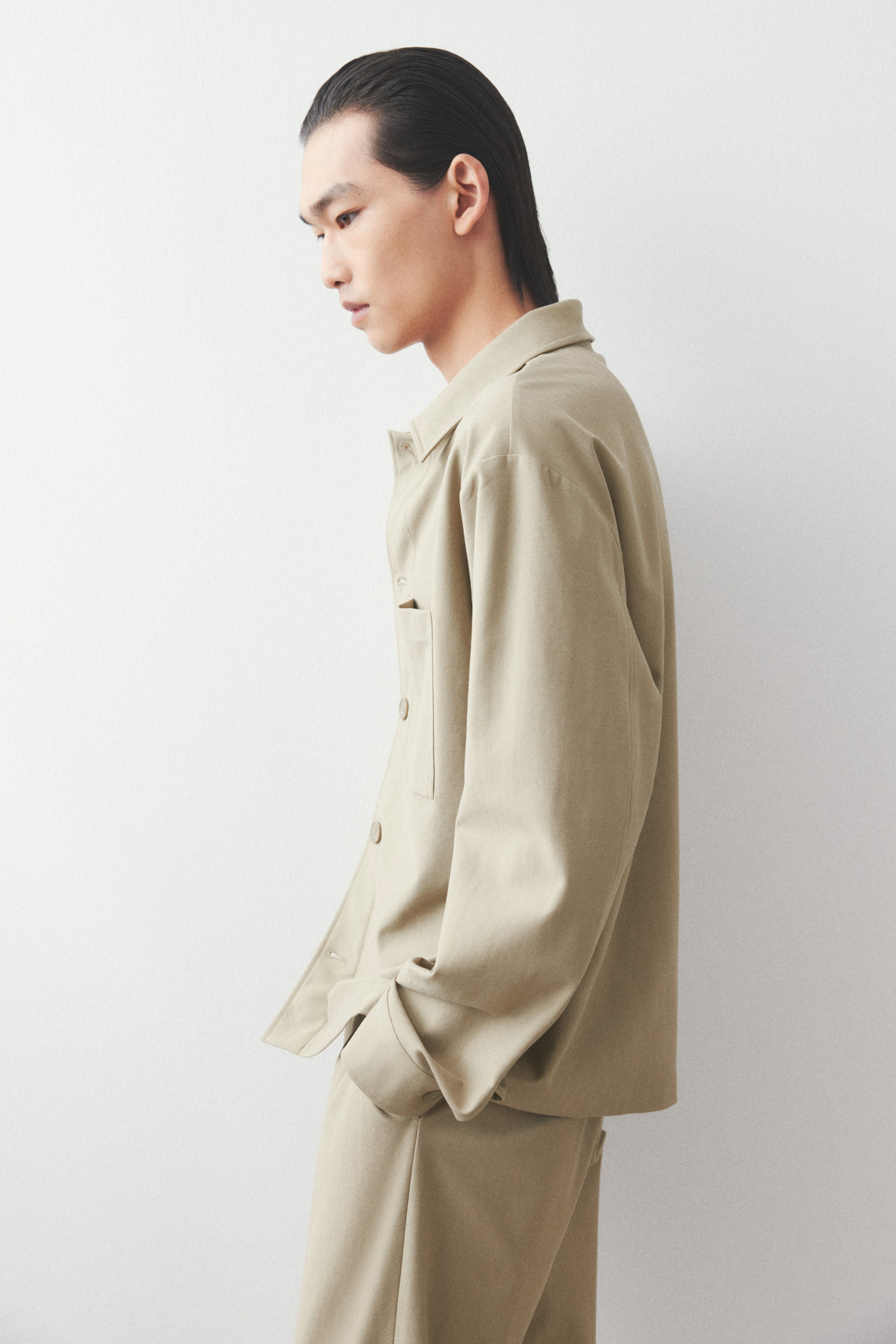 Regular Fit Twill overshirt