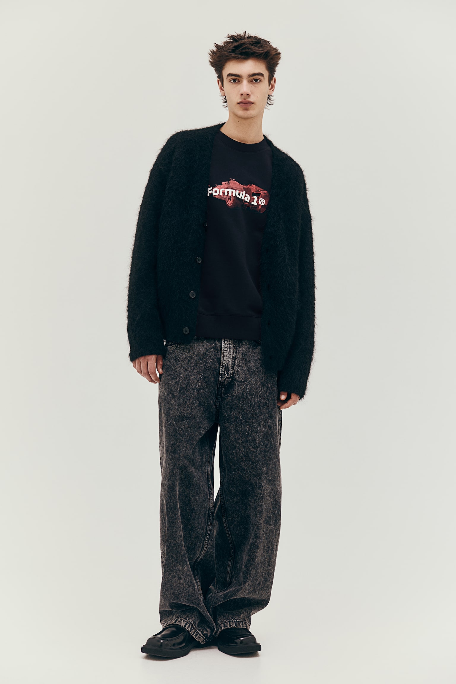 Oversized Fit Printed sweatshirt - Black/Formula 1/Black/Nirvana/Black/Pantera/Black/Discovery Channel/White/Keith Haring/Black/Mickey Mouse/Grey marl/The Hulk/Black/Dark grey/Formula 1 - 4