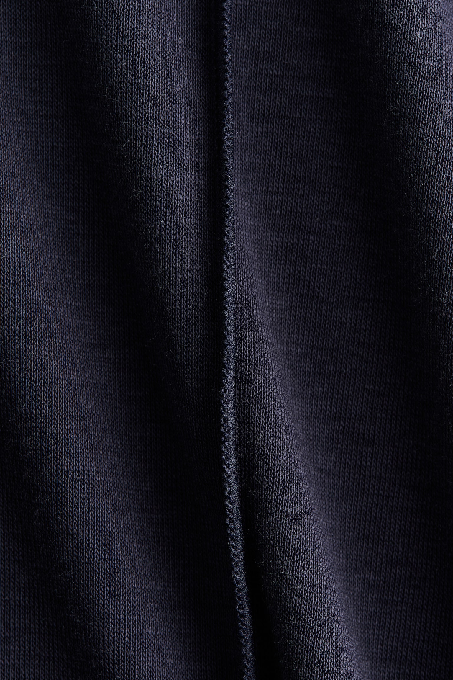 Женский топ H&M Long-Sleeved Pima Cotton Top, цвет: Тёмный синий — фото 2