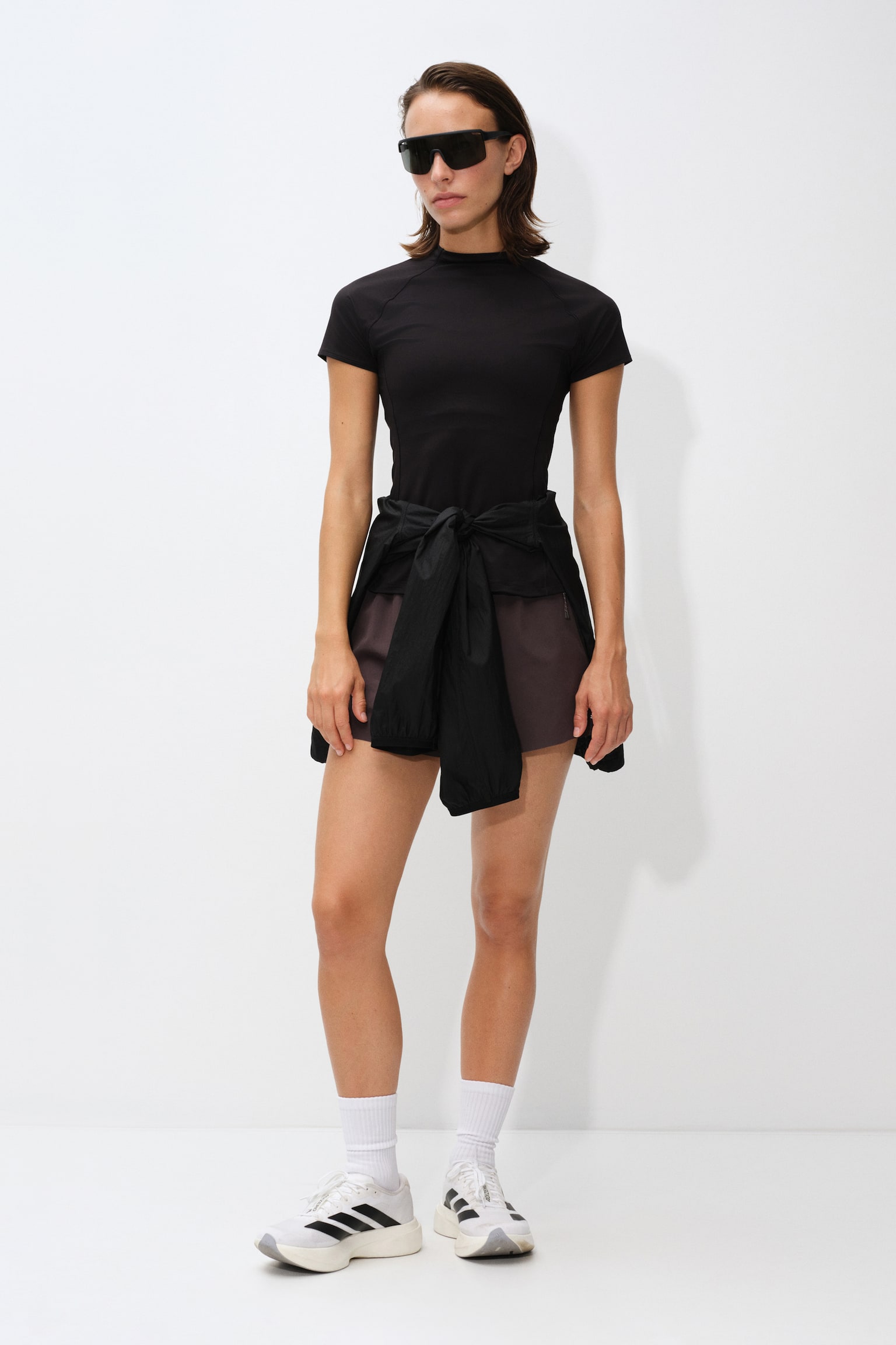 Женская футболка H&M Running T-Shirt with DryMove™, цвет: Чёрный — фото 3
