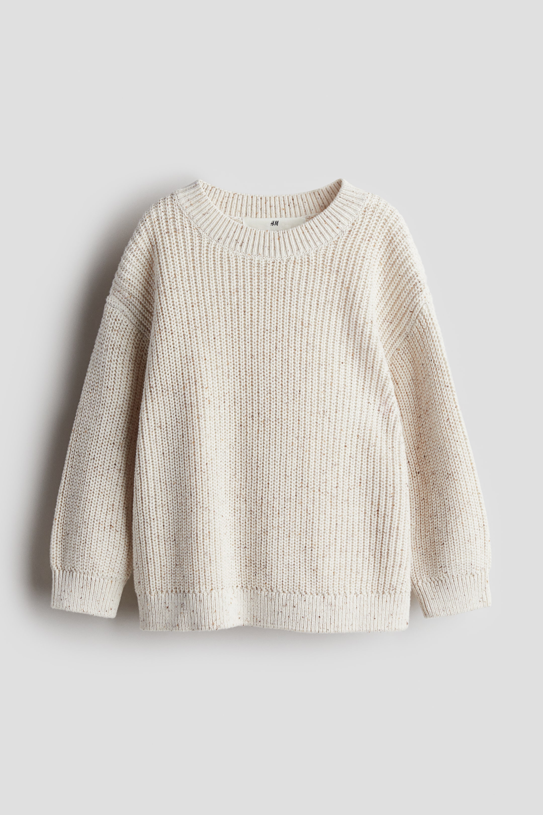 Rib-Knit Cotton Sweater