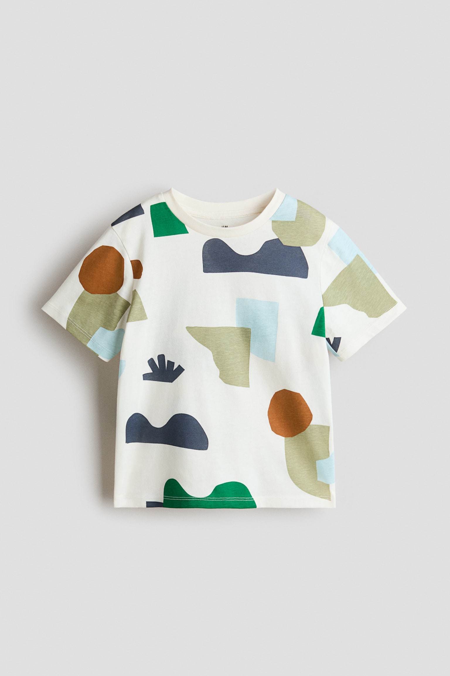 T-shirt estampada - Creme/Padrão/Creme/Big bro/Amarelo/Little bro/Cinzento escuro/Pacific/Verde/Basketball/Azul claro/Carro