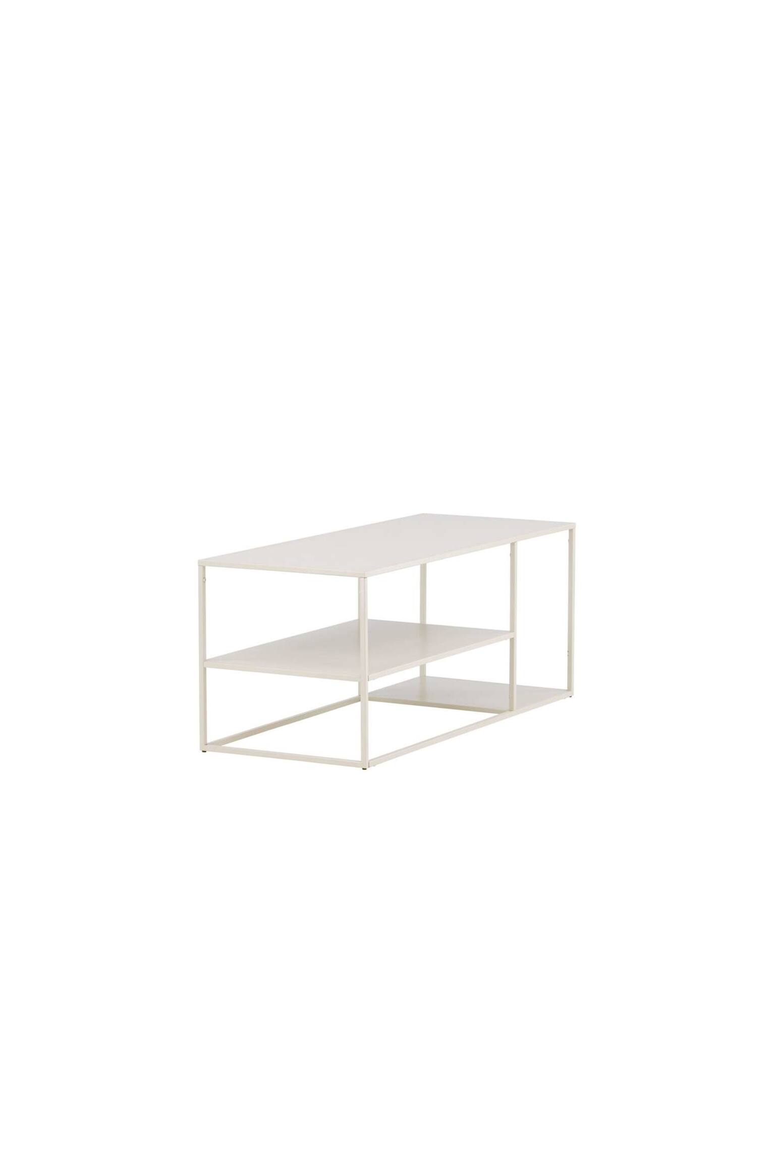 Staal Sofa Tisch - Stahl, Beige - 5