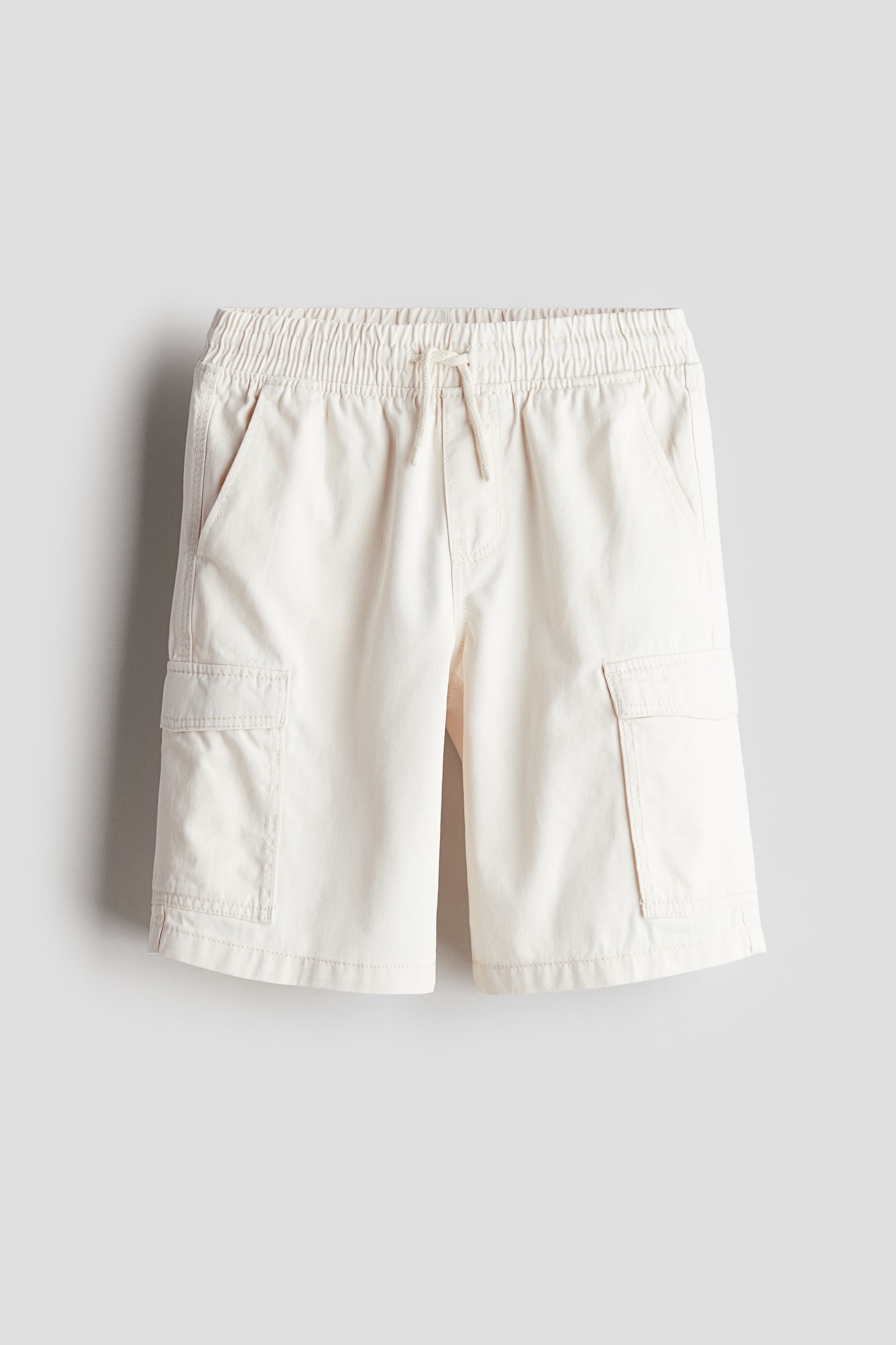 Twill cargo shorts - Natural white/Dark beige/Black/Khaki green/Khaki green - 1