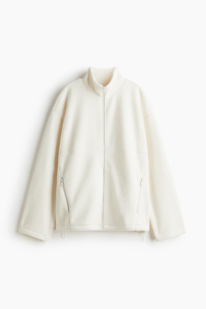 Teddy Fleece Jacket - White - 1