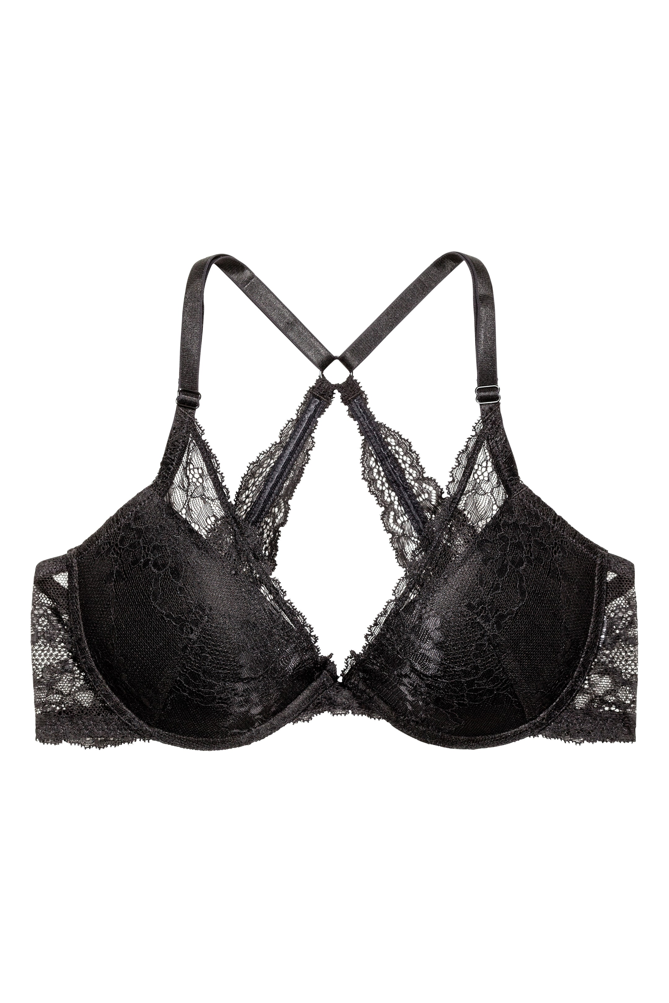 View larger image: Lace push-up bra - Black - Ladies | H&M GB 1