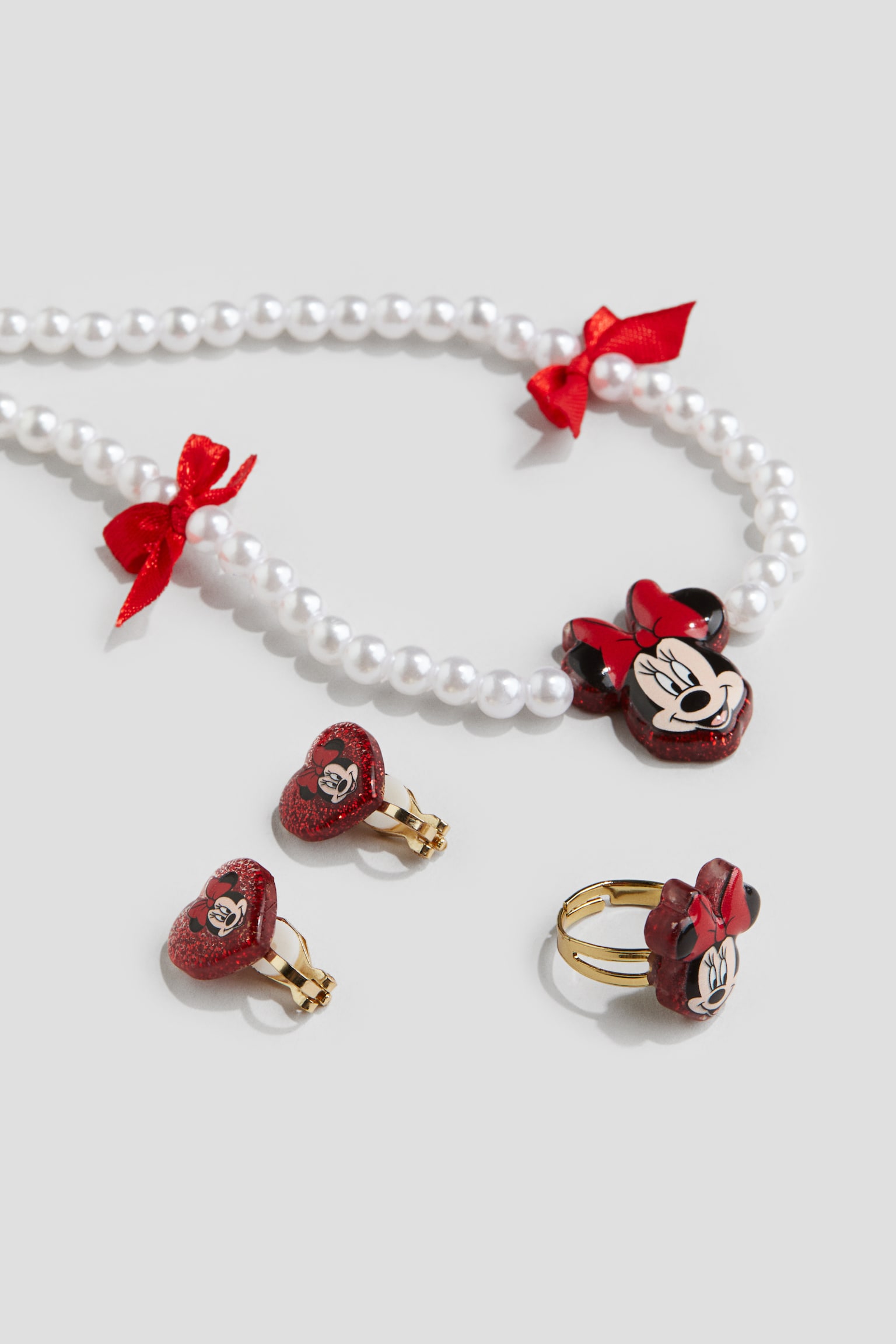 3-piece jewellery set - Red/Minnie Mouse/Pink/Hello Kitty - 2