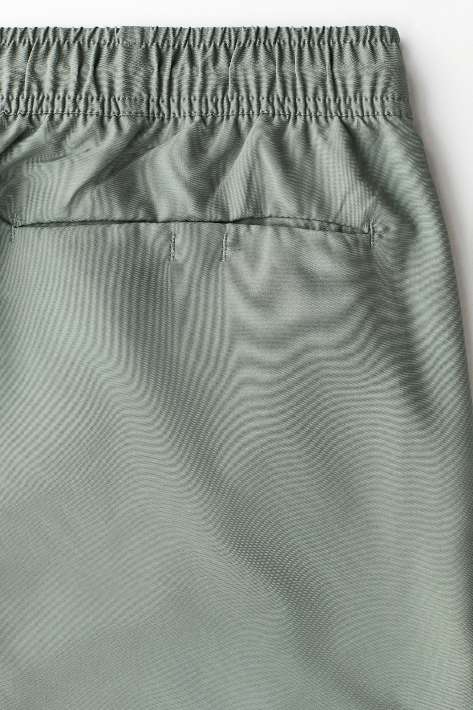 Borg Retro Swim Shorts - Green/Navy Blue - 3