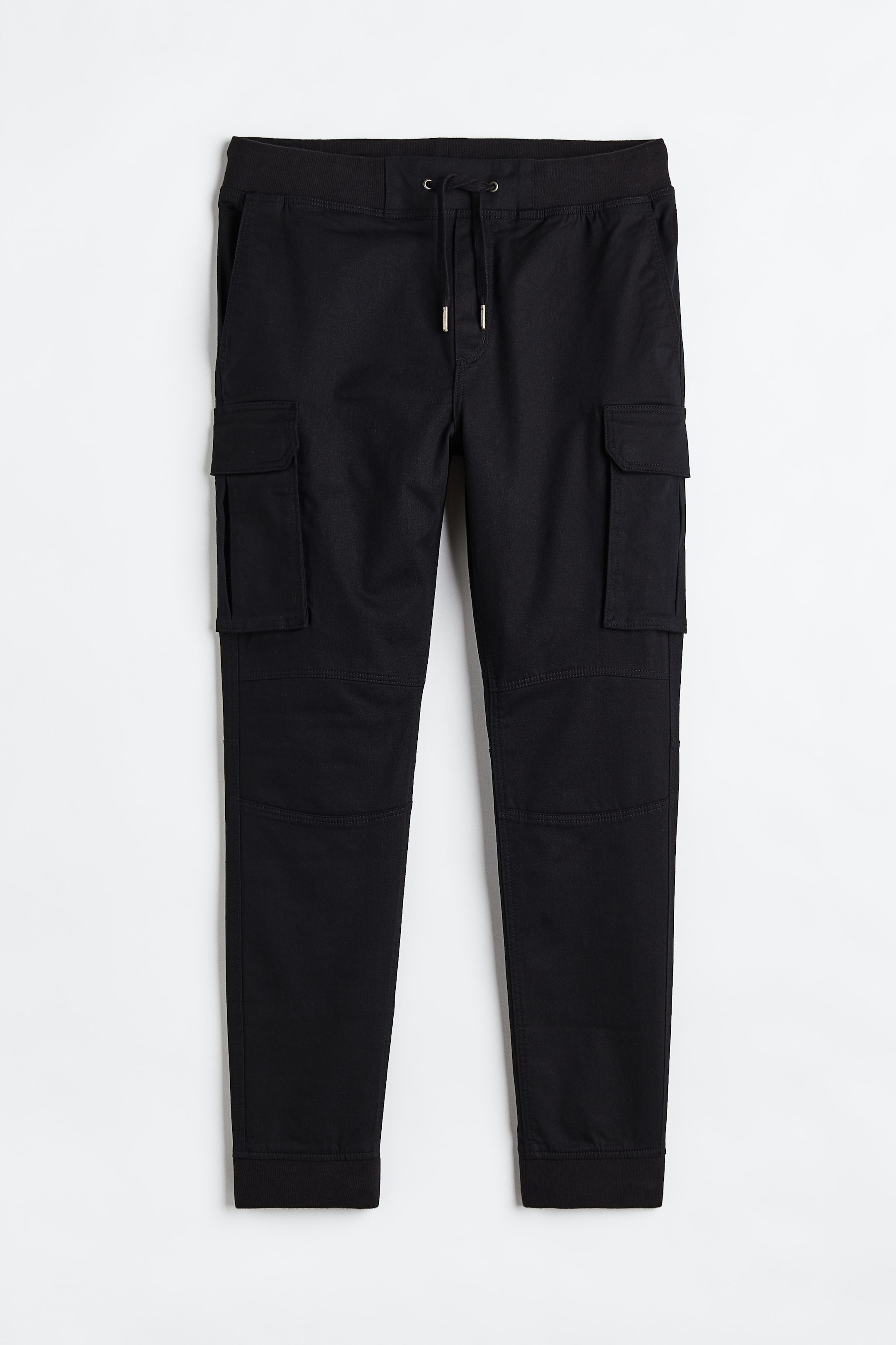 Skinny Fit Cargo Joggers - Regular waist - Long - Black - Men | H&M US