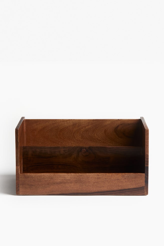 Wooden Storage Box - Brown - 1