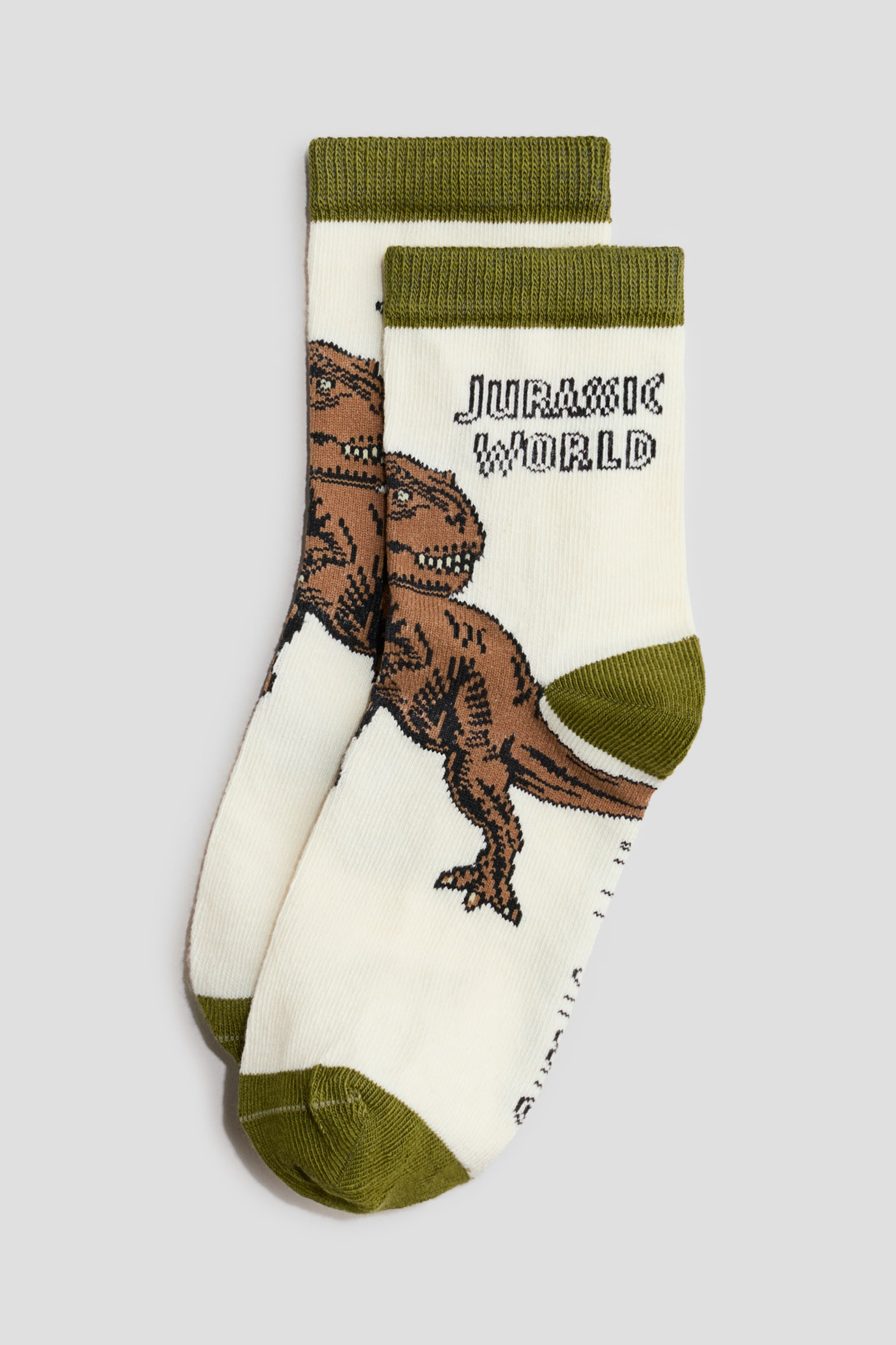 5-pack patterned socks - Khaki green/Jurassic World/Blue/Sonic the Hedgehog/Grey/Marvel Comics/Blue/Lilo & Stitch/Blue/Cars/Yellow/Pokémon/Black/Batman/Blue/The Avengers/Mint green/Bluey/Blue/Paw Patrol - 2