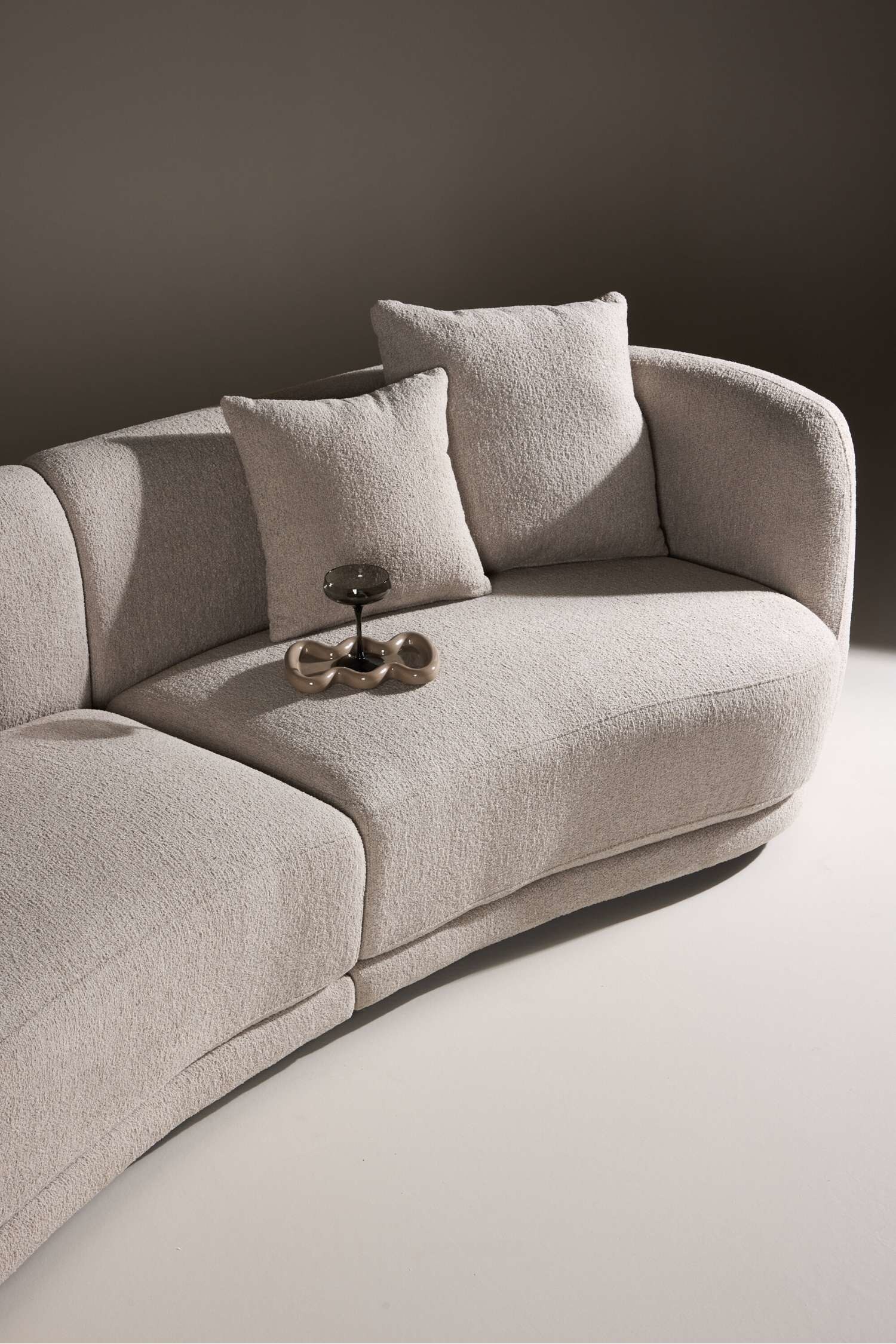 Cielo 3-seat Sofa - Bouclé, Beige