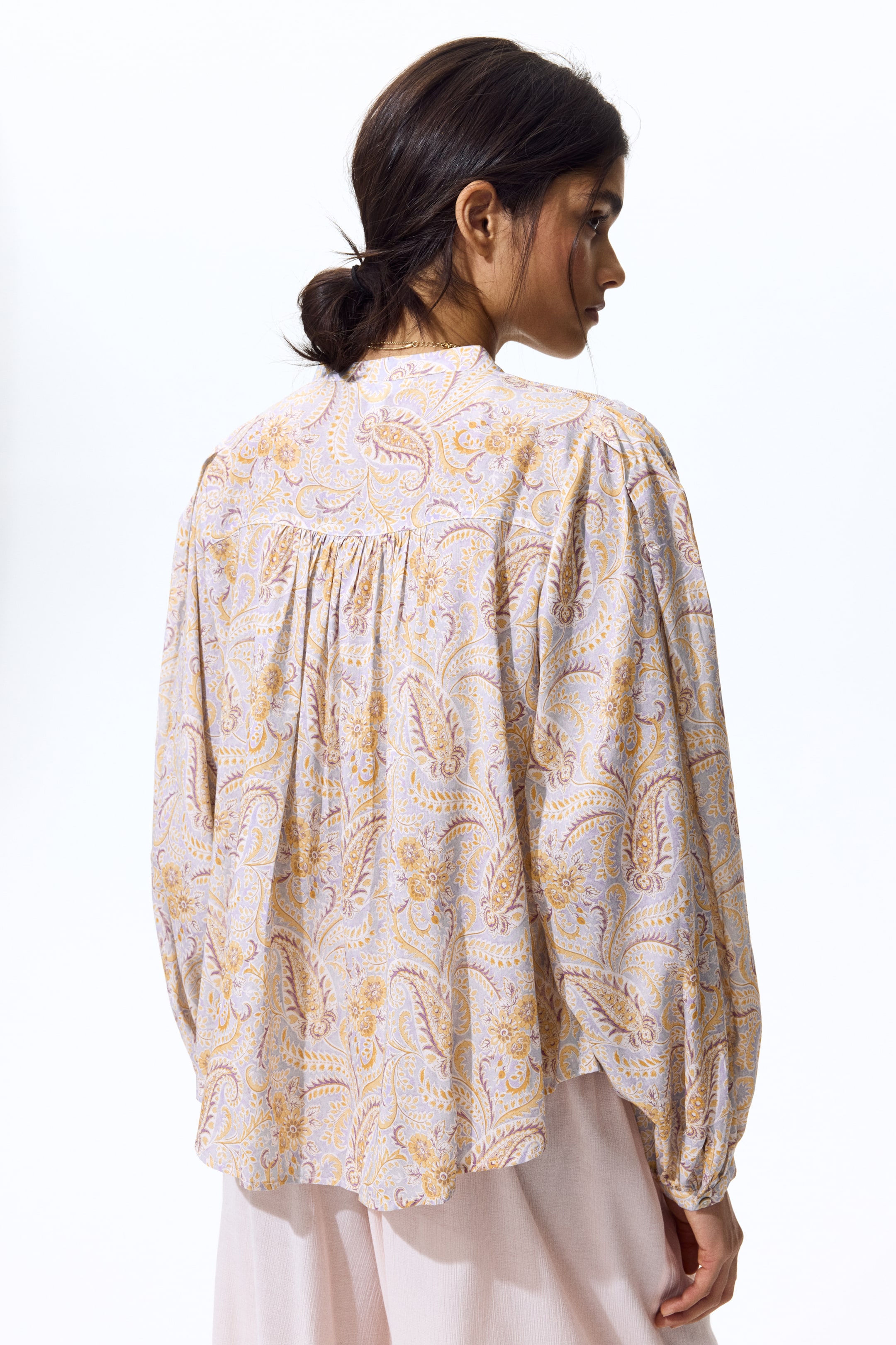 Oversized Viscose-Blend Blouse