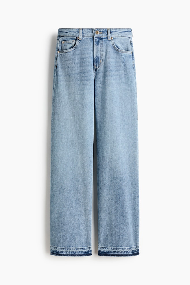 Wide High Waist Jeans - Blu denim chiaro/Blu denim navy/Blu denim chiaro/Blu denim/Marrone scuro/Blu denim/Blu denim chiaro/Blu denim scuro/Blu denim navy/Blu denim chiaro/Grigio denim scuro/Bianco/Blu denim lavato/Bianco/Blu denim chiaro/Blu denim scuro - 1