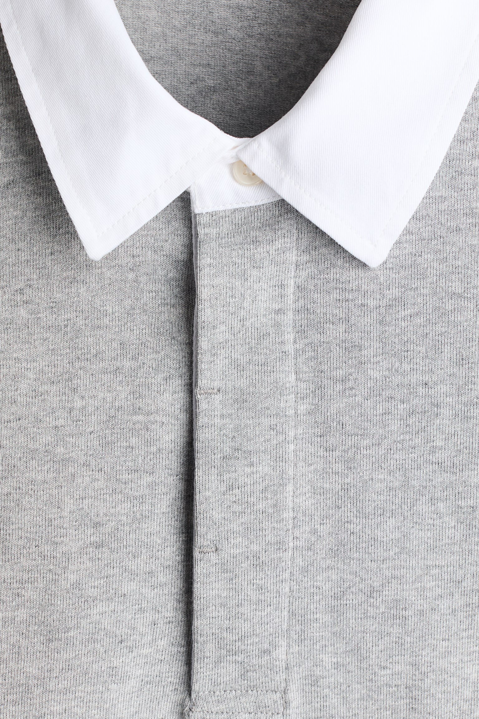 Loose Fit Cotton polo shirt - Grey marl/Colour block/Navy blue/Colour block/Light blue/Colour block - 5