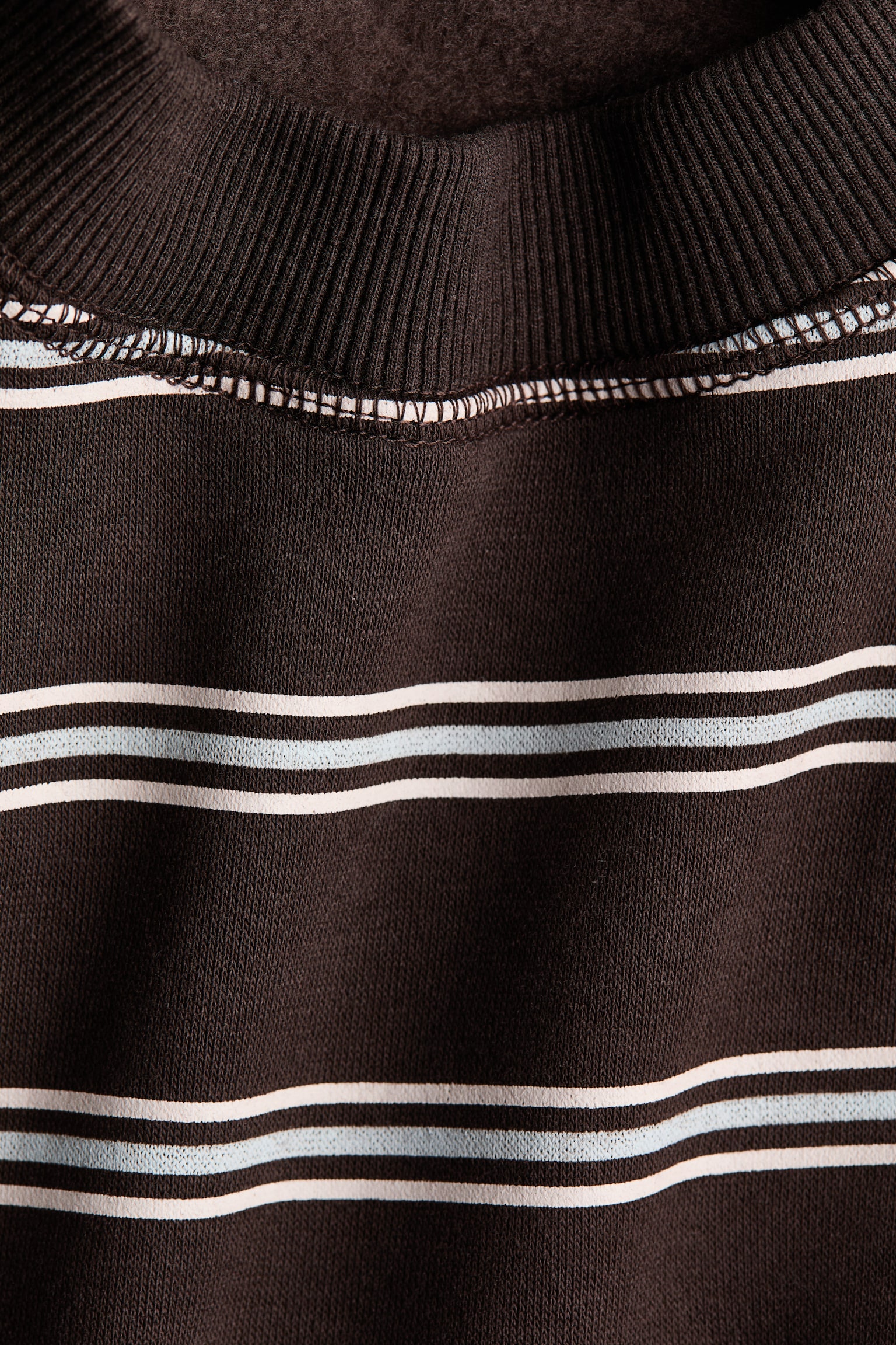 Oversized sweater - Donkerbruin/gestreept/Donkerblauw/gestreept - 2