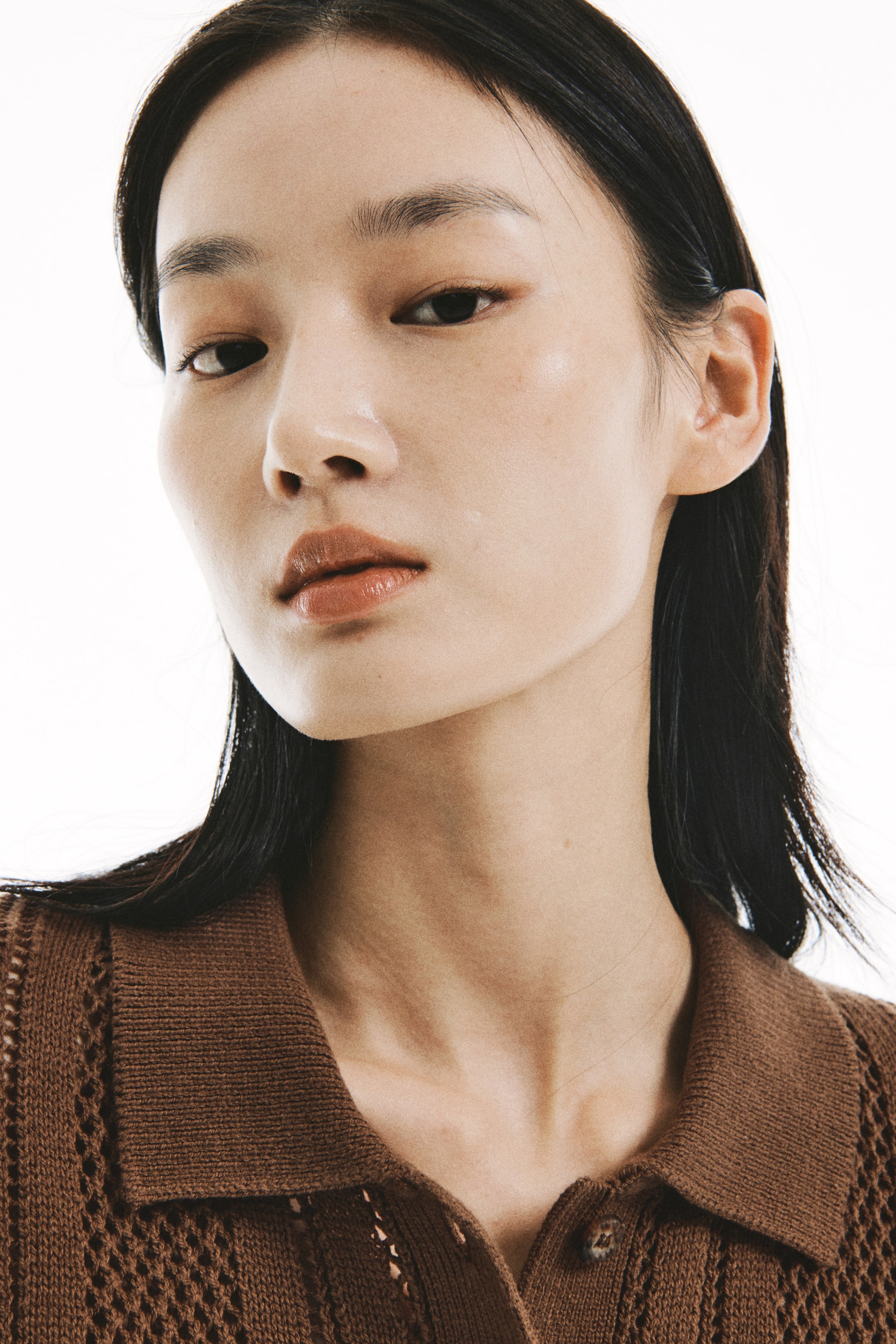 查看大圖: 短袖開襟衫 - 咖啡色 - Ladies | H&M HK 4