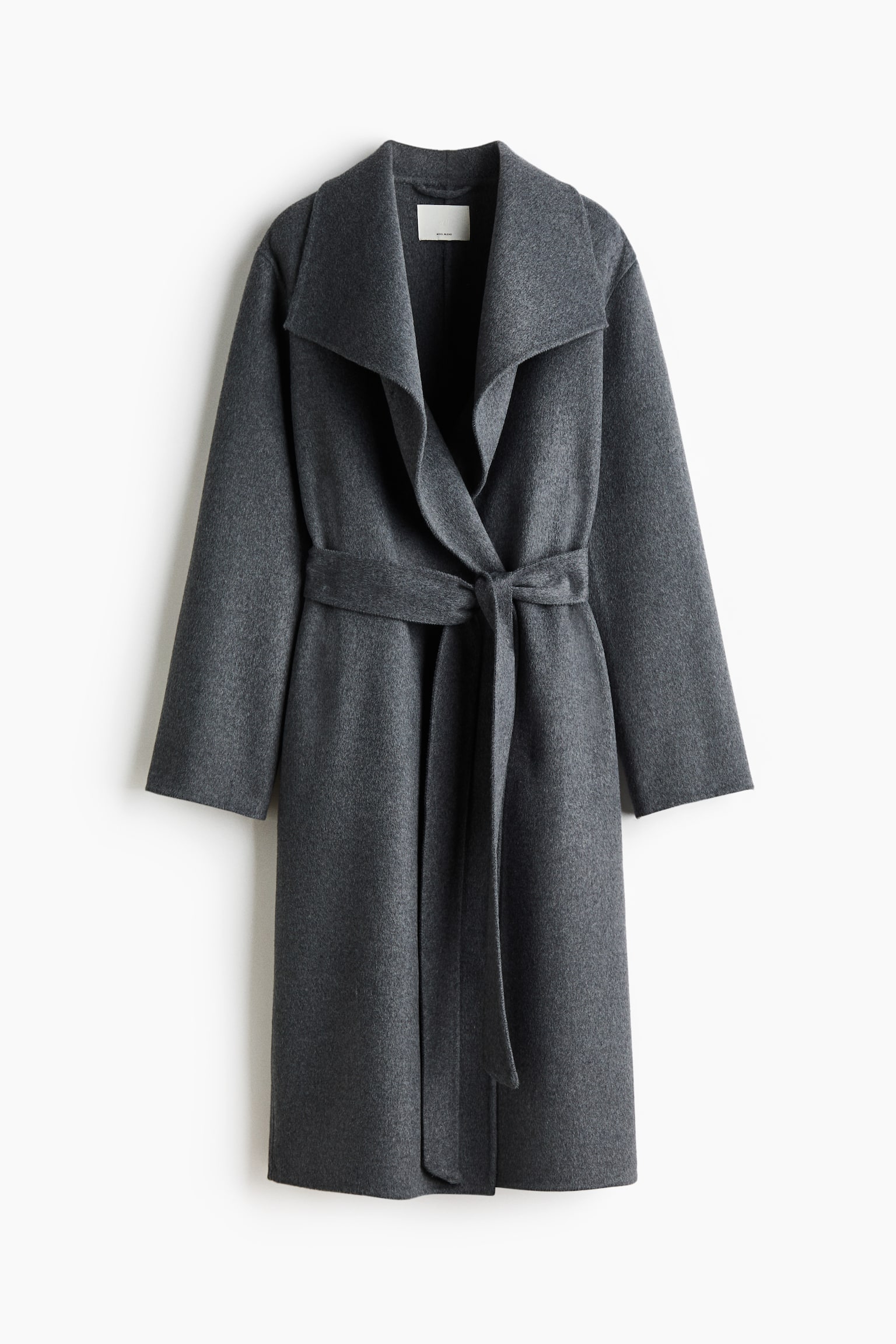 Handmade wool-blend coat - Dark grey - 2