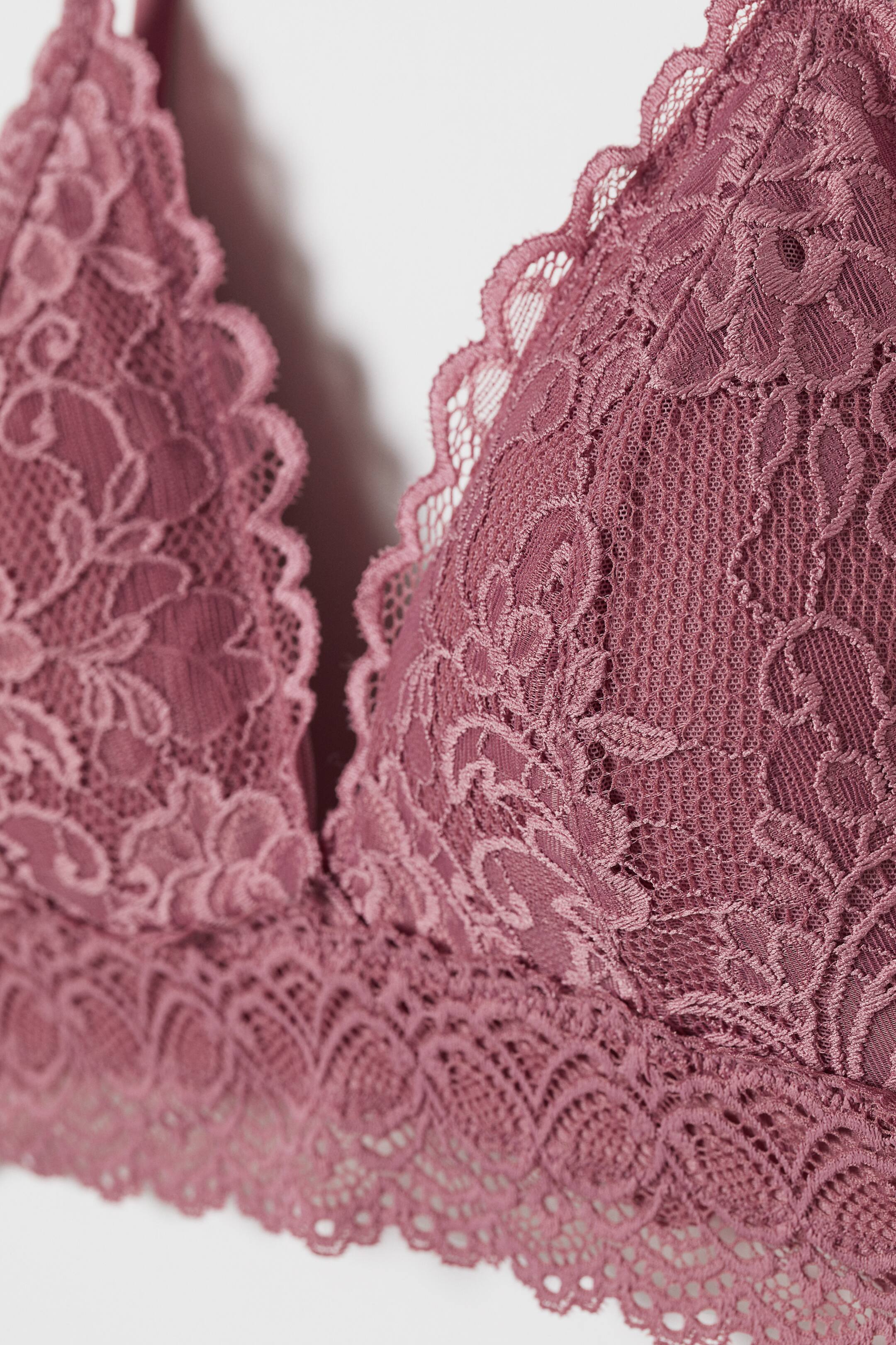 Größeres Bild ansehen: Bügelloser BH aus Spitze - Mattrosa - Ladies | H&M DE 2