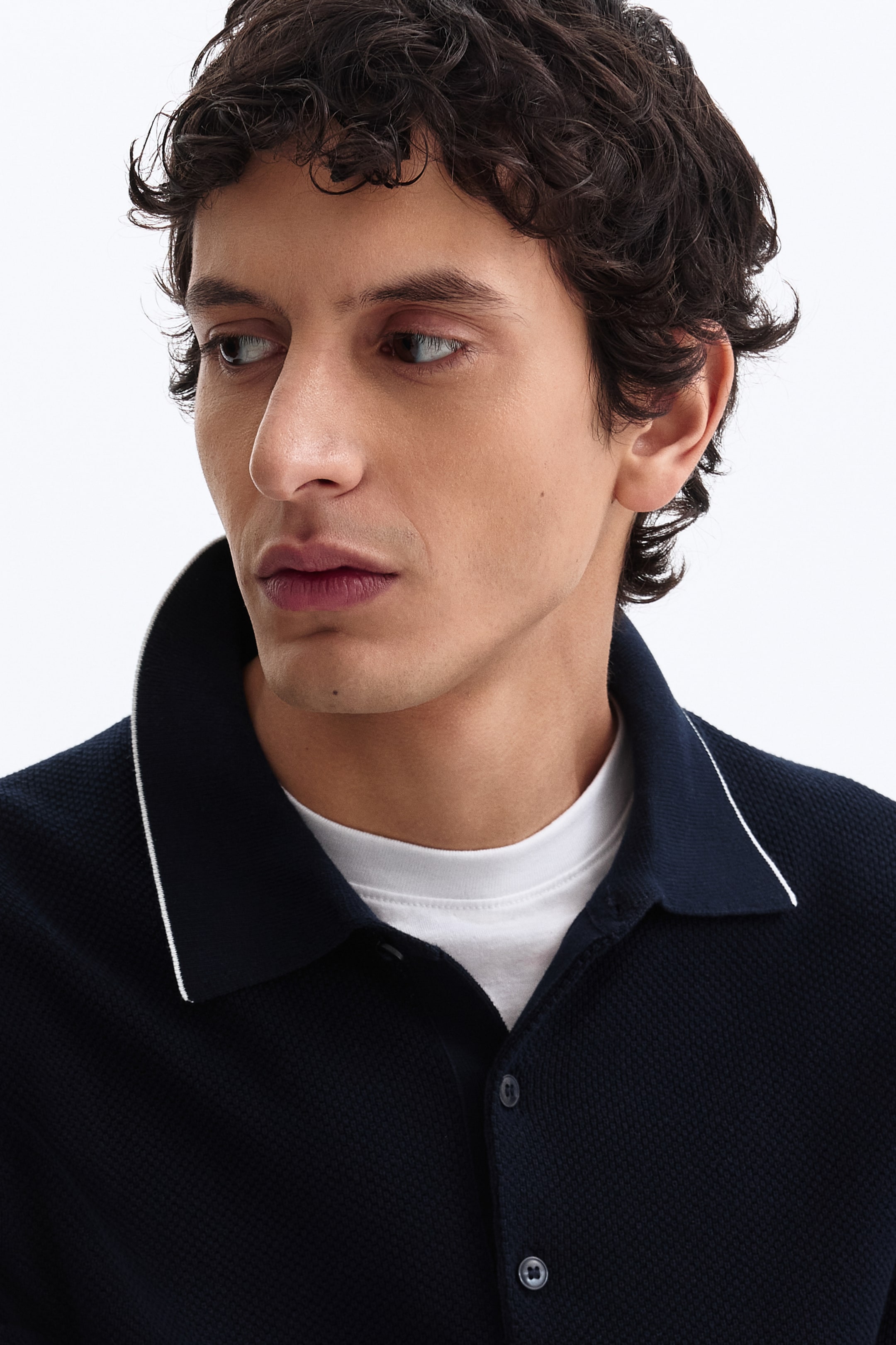 Мужские рубашки H&M Slim-Fit Polo Shirt — фото 3