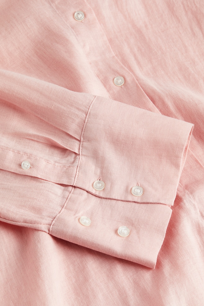 Linen shirt - Light pink - 4