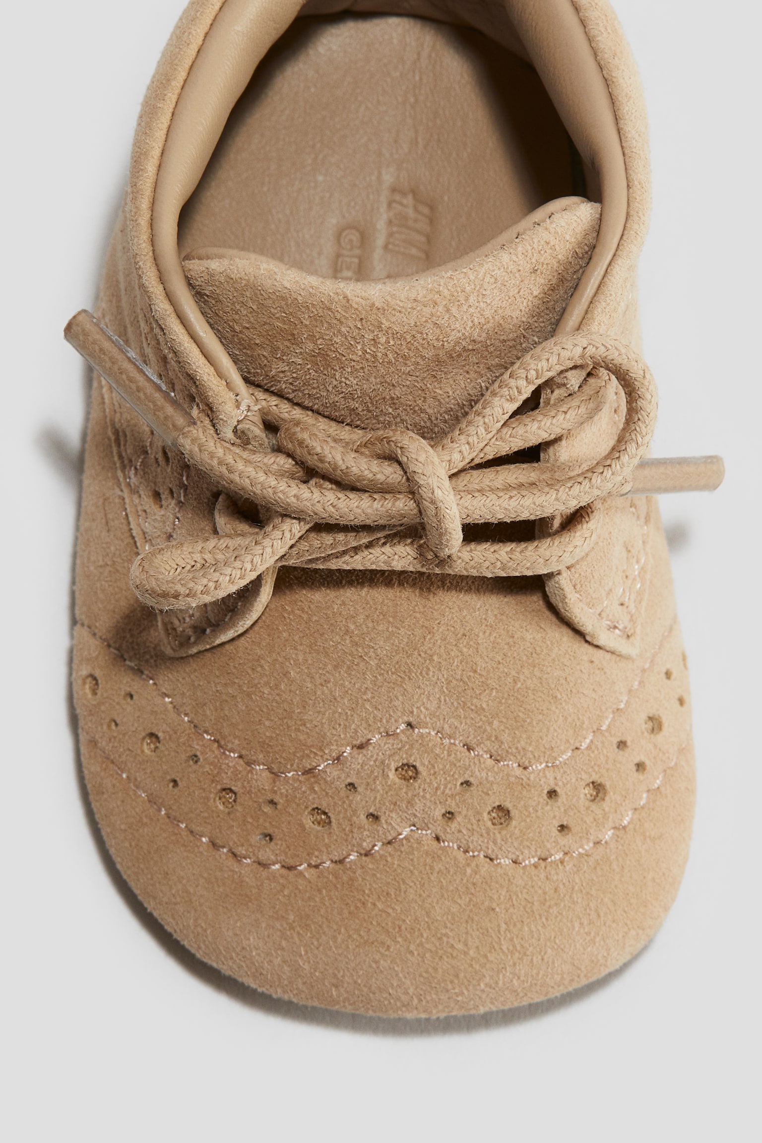 Детские мокасины H&M Soft-Sole Moccasins, цвет: Бежевый — фото 3