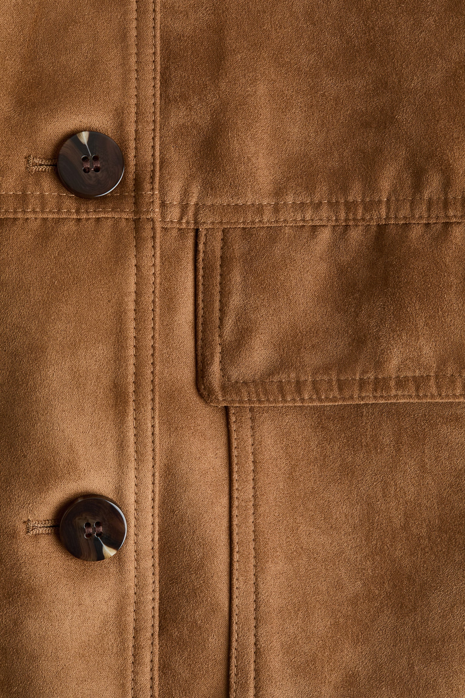 Kurtka z kołnierzem - Ciemnobeżowy - 3