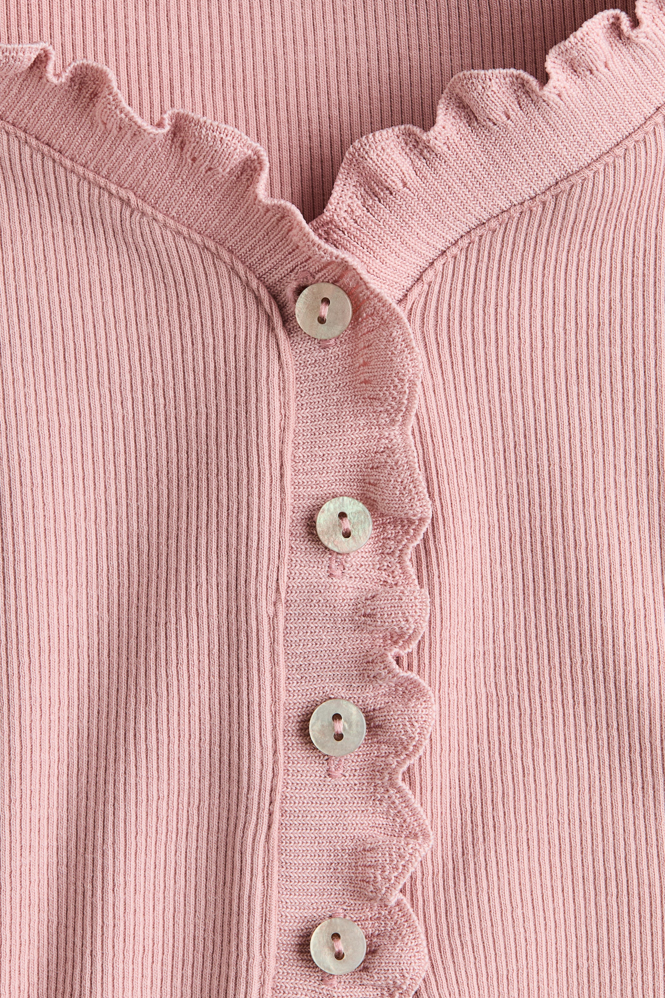 Overlocked Jersey Top