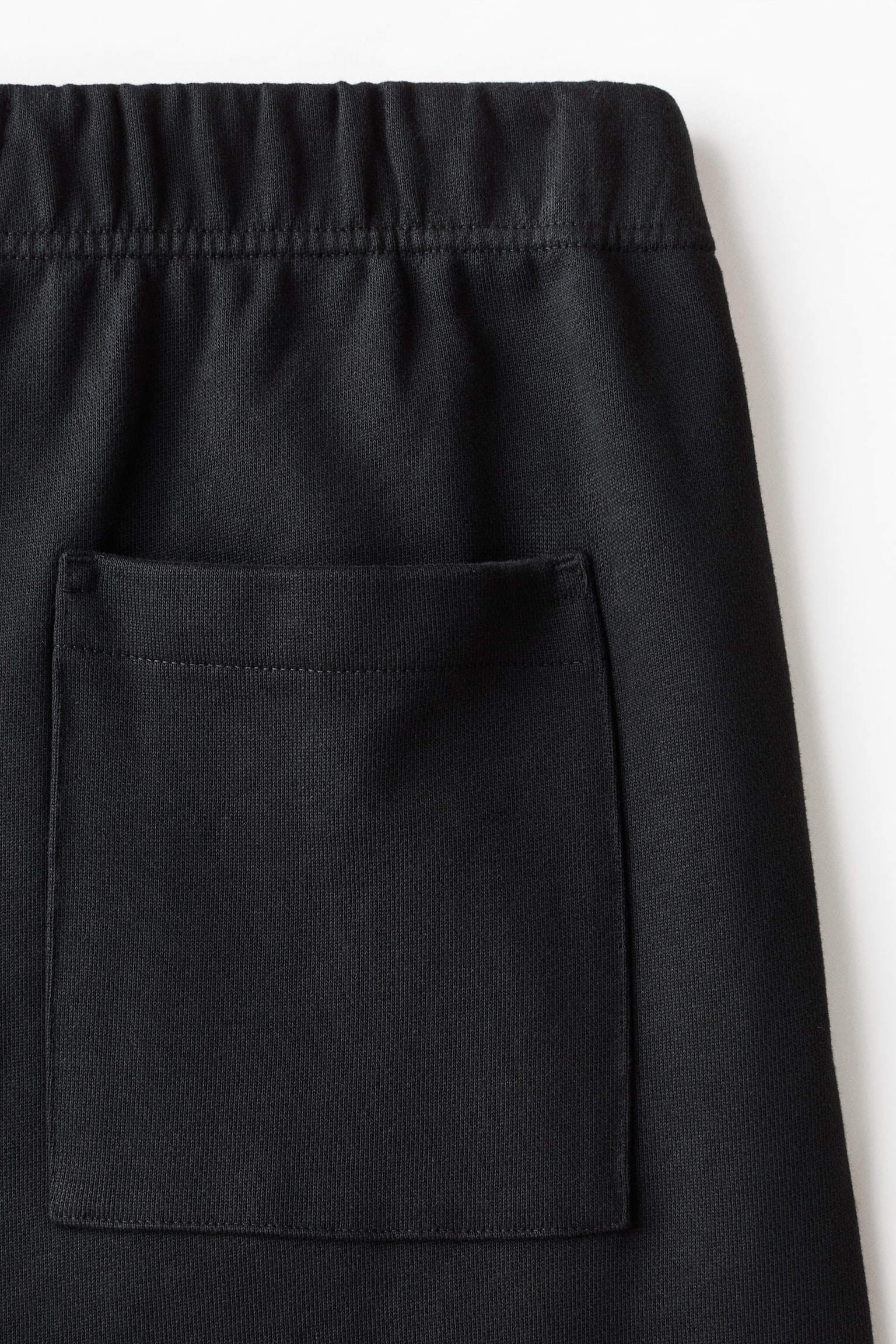 Мужские брюки H&M Relaxed-Fit Cotton Sweatpants, цвет: Чёрный — фото 4