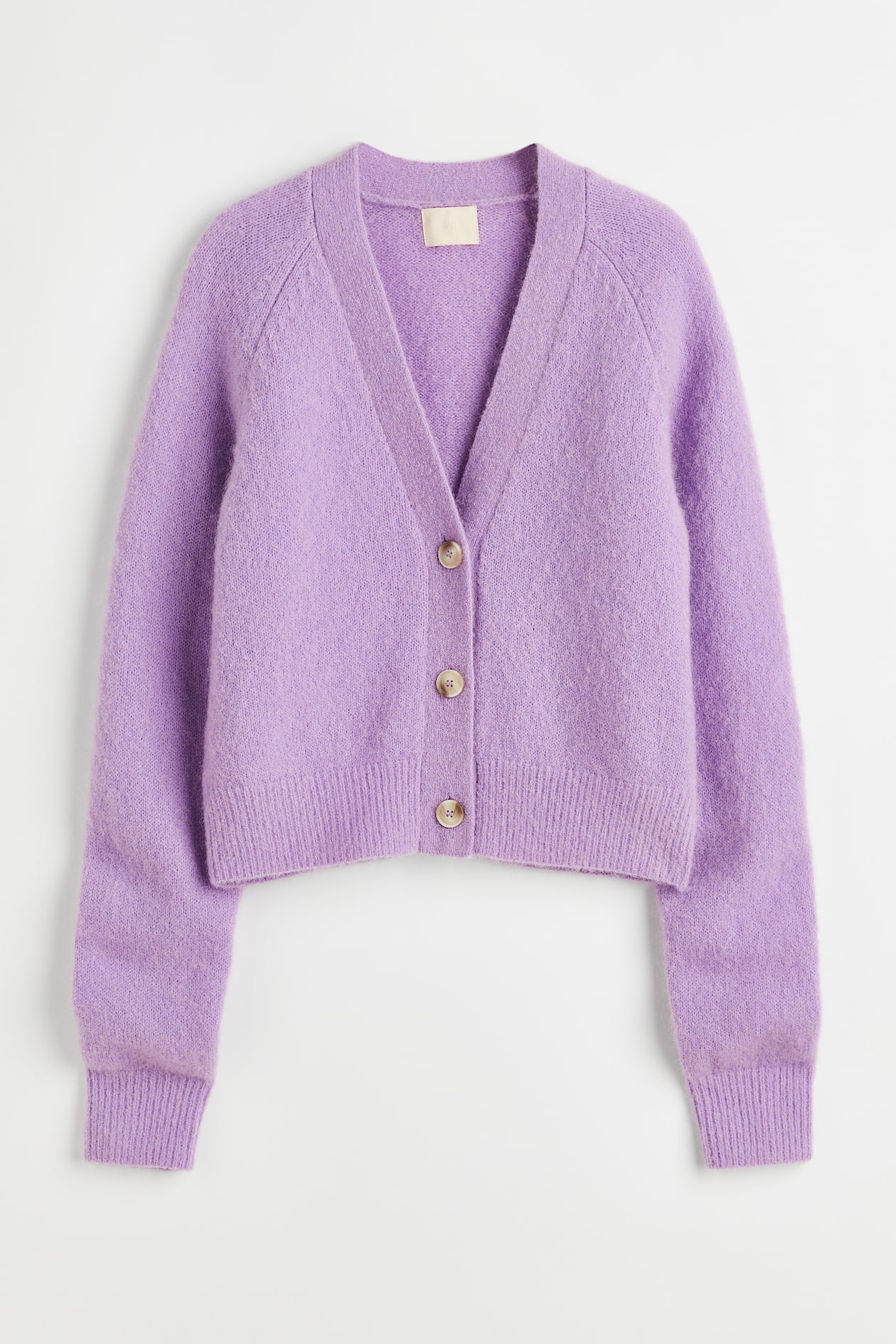 ウールブレンドカーディガン - パープル - レディース | H&M JP