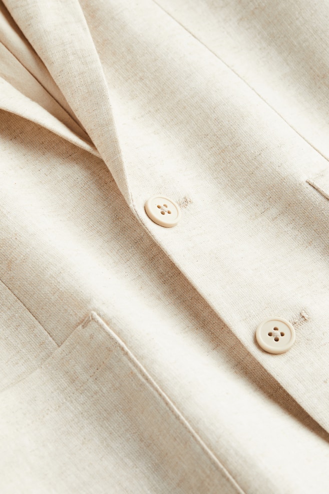 Linen-blend suit - Light beige - 3