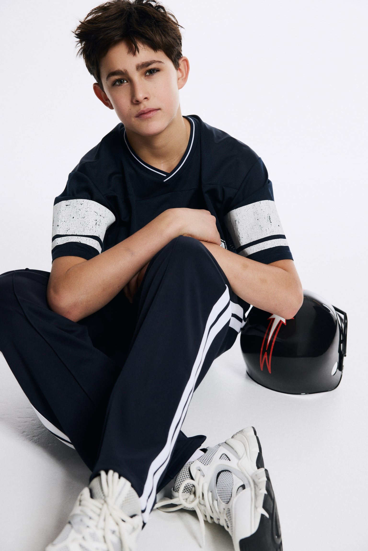 Спортивні штани Loose Fit DryMove™ - Синій/Бордовий - 5