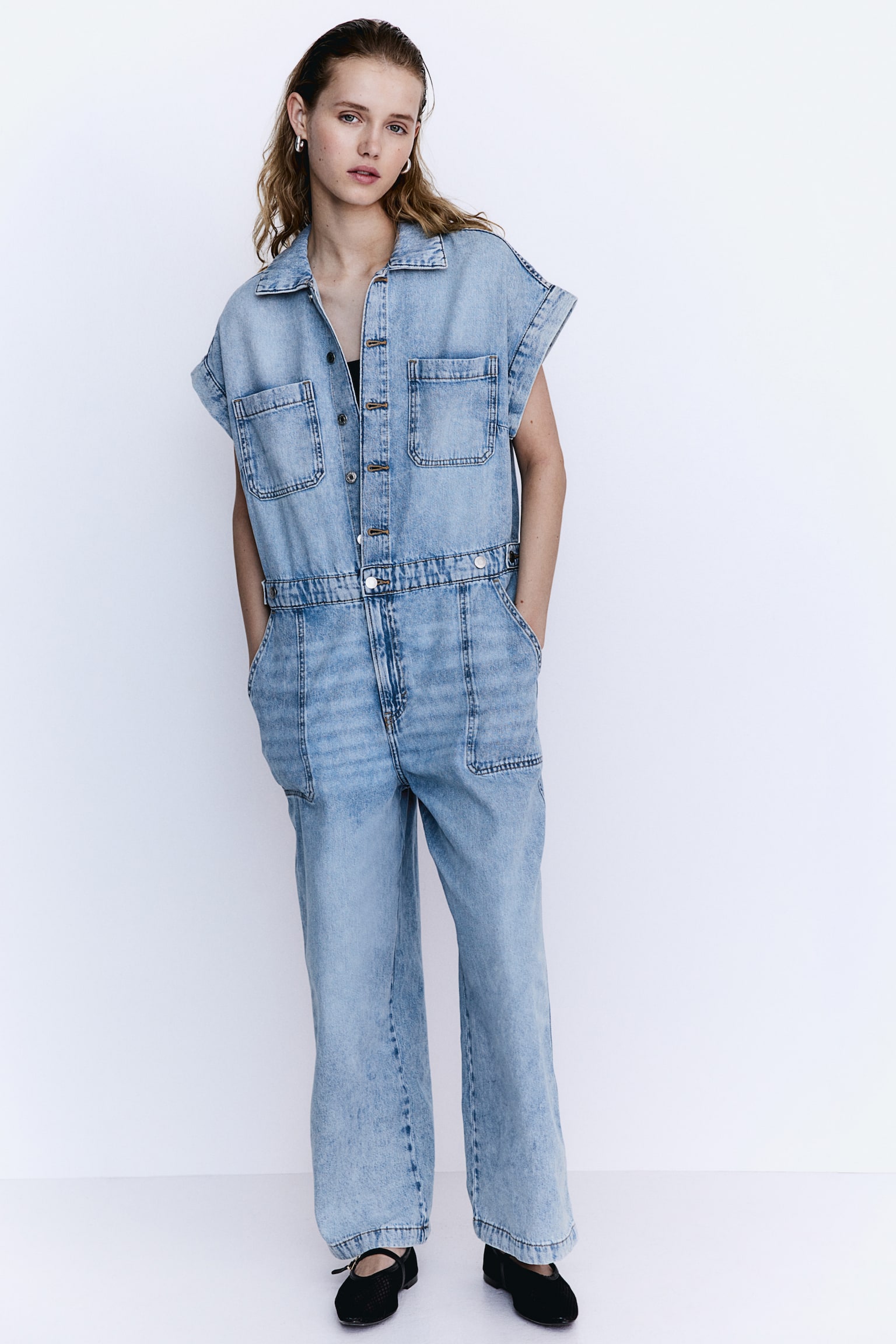 Denim boiler suit - Denim blue/Dark denim blue - 3