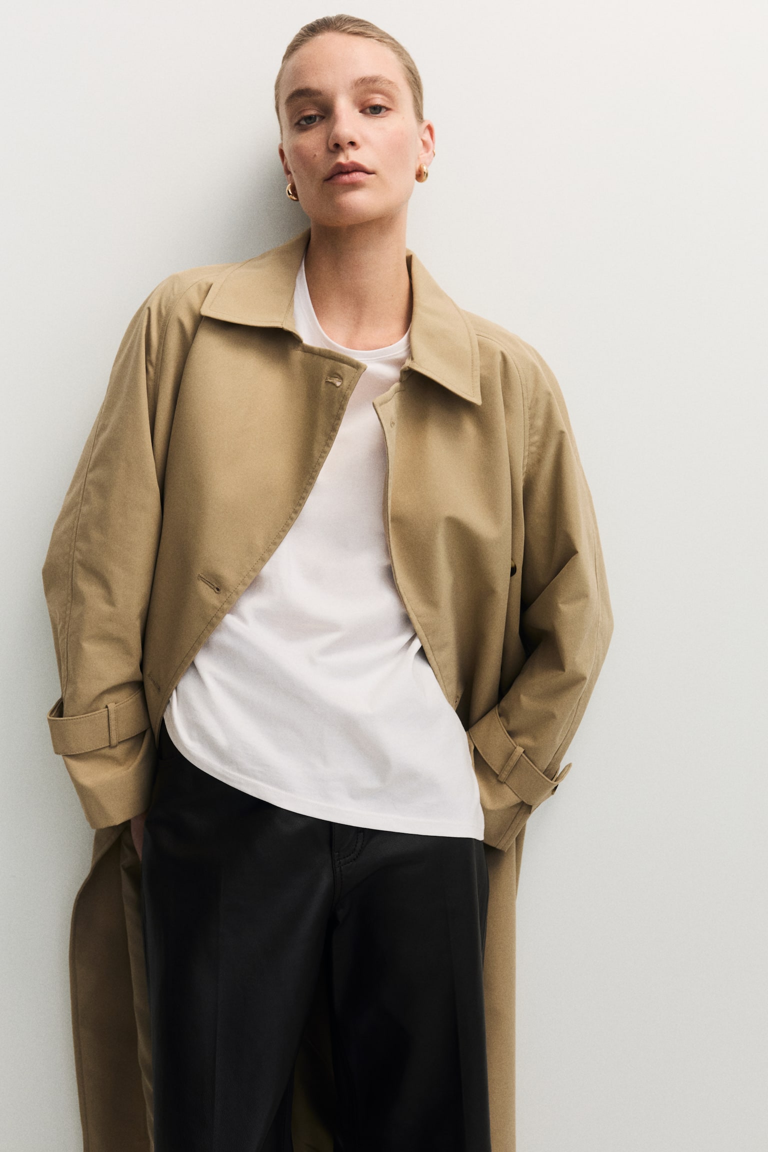 טישירט במראה נשפך - לבן/חום כהה/צהוב בהיר - 6