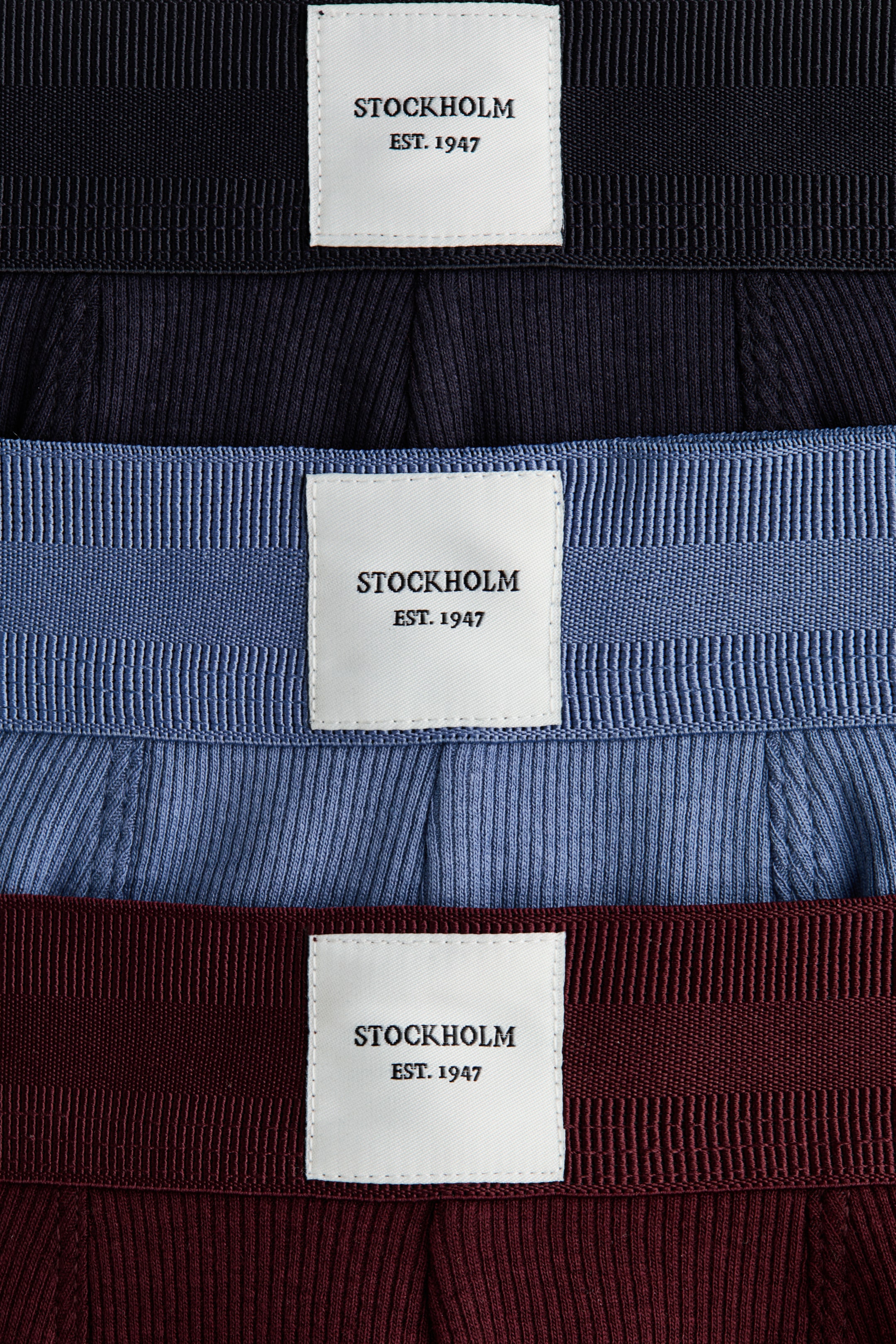 3-Pack Ribbed Short Boxer Briefs