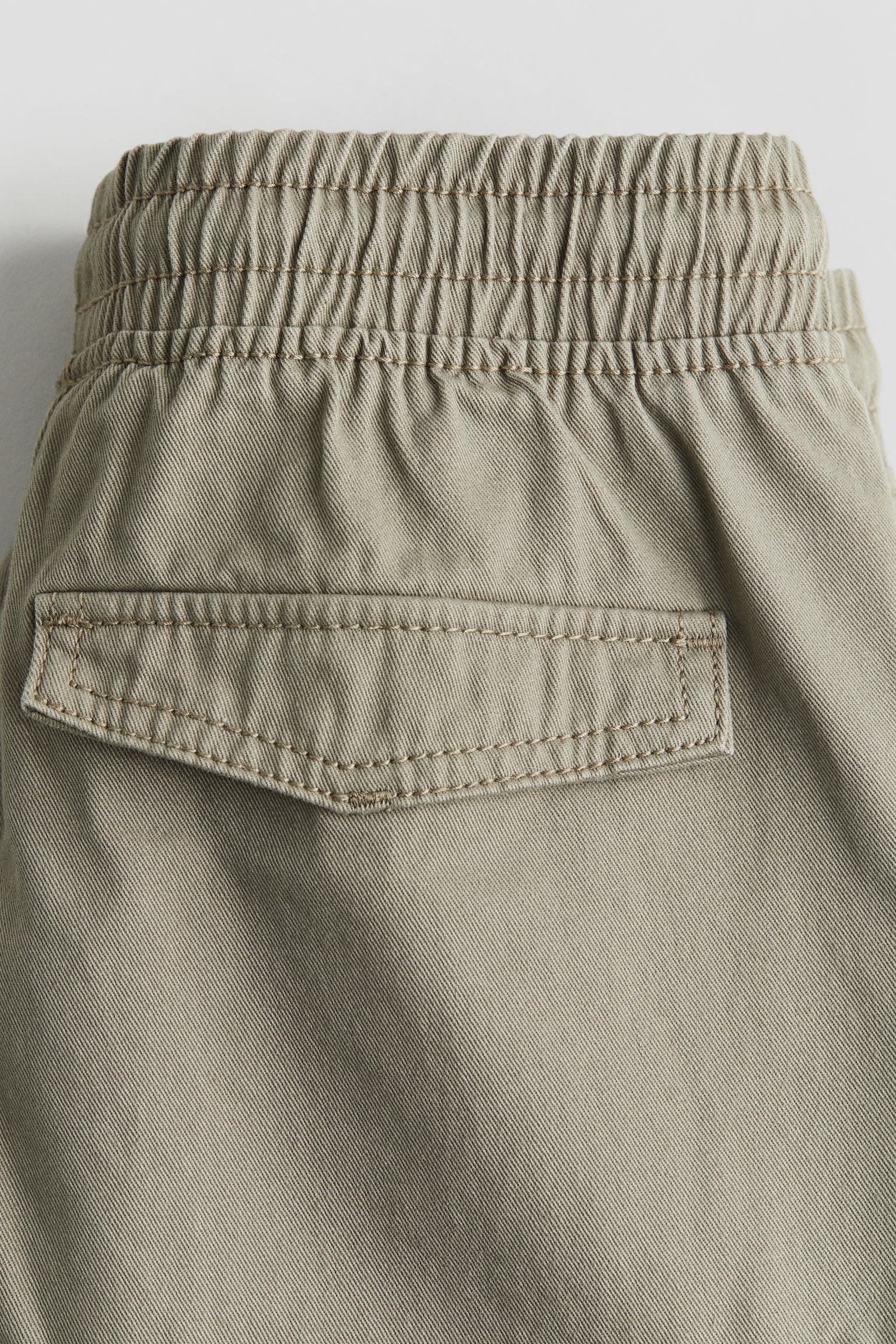 Twill cargo shorts - Khaki green/Dark beige/Black/Khaki green/Natural white - 4