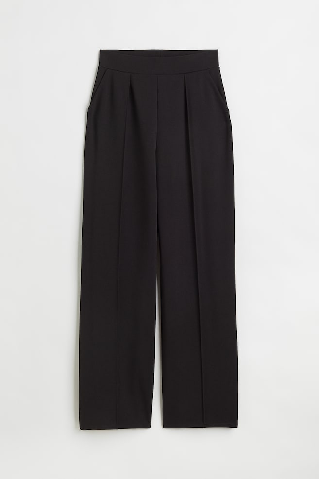 High-waisted tailored trousers - Black/Light green/Dark grey/Checked/Dark grey/Pinstriped/dc - 2