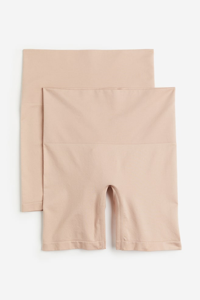 2er-Pack Seamless Medium Shape Bikers - Beige - 1