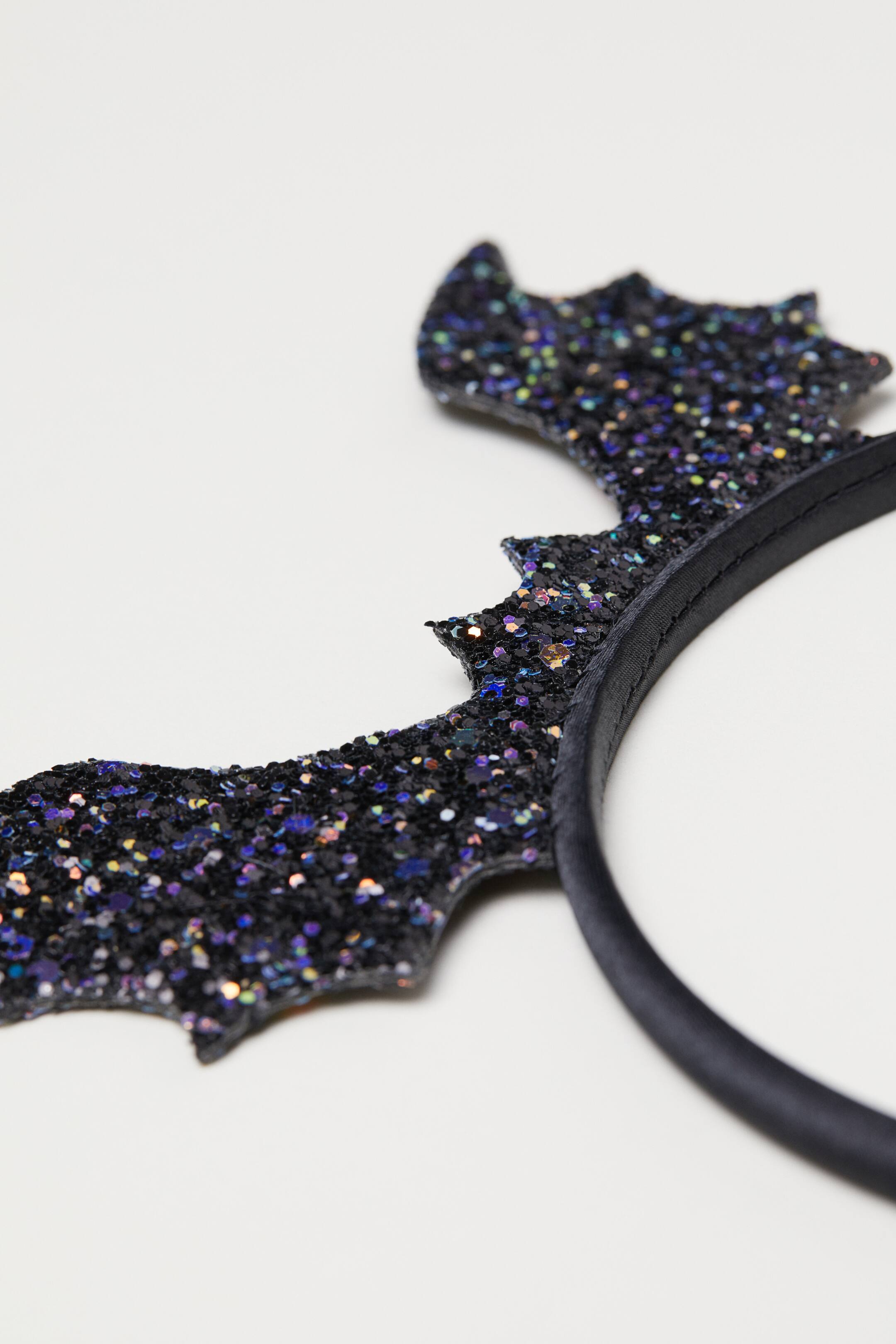 Größeres Bild ansehen: Haarreif mit Applikation - Schwarz/Glitzernd - Kids | H&M DE 2