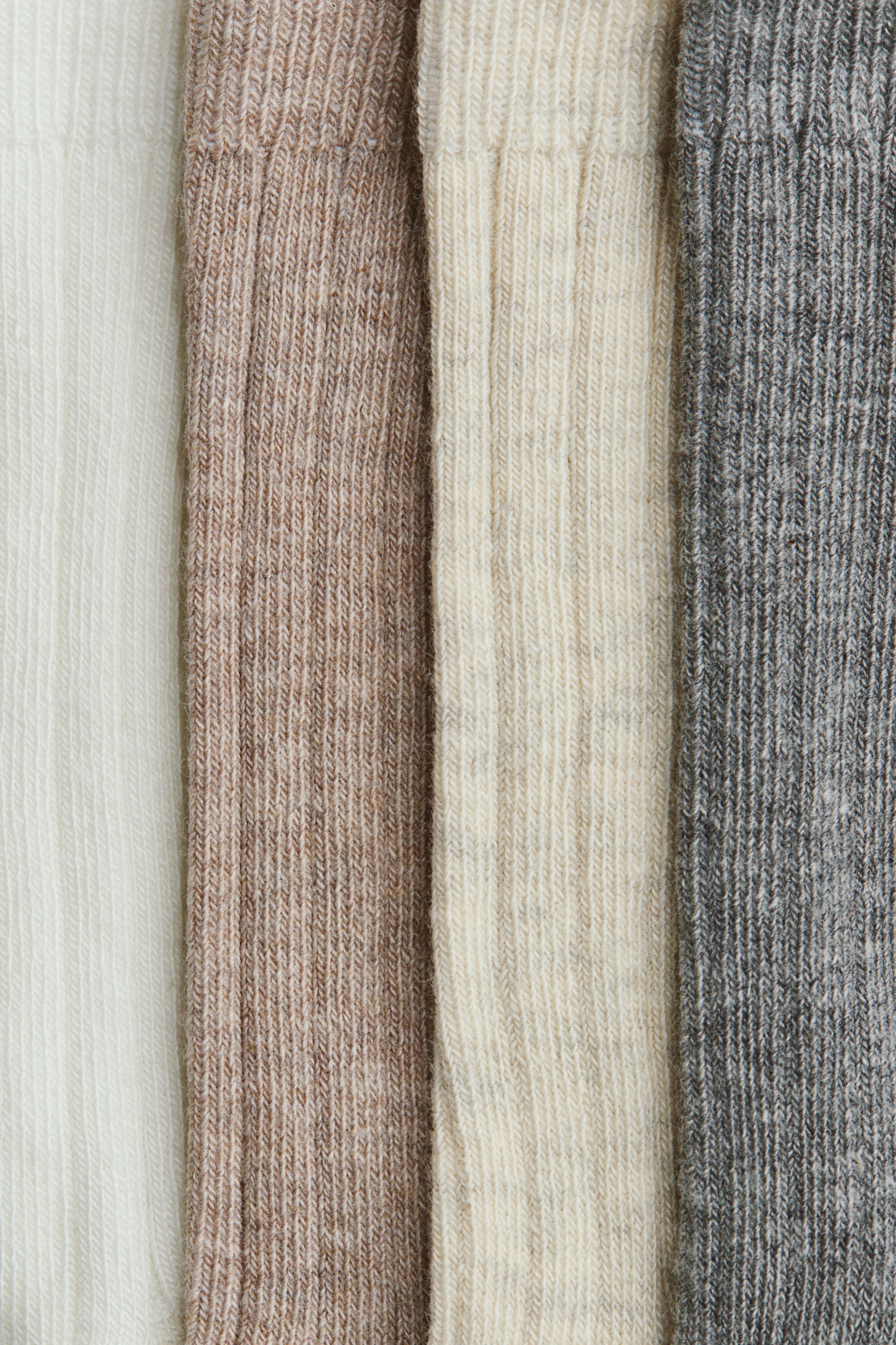 4-Pack Rib-Knit Socks
