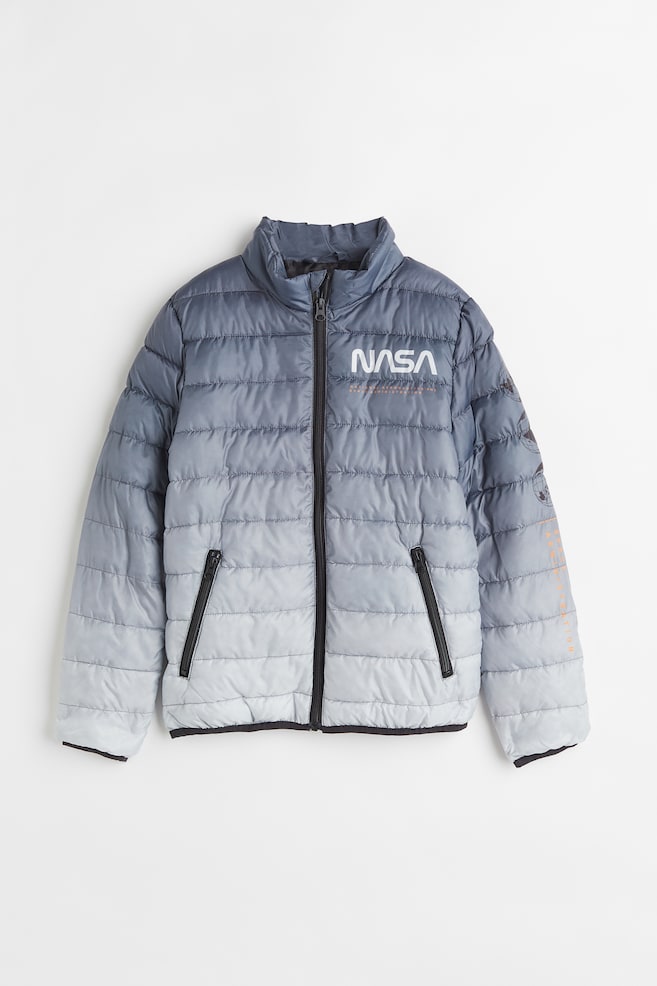 Lightweight puffer jacket - Light grey/NASA/Dark blue/PlayStation
