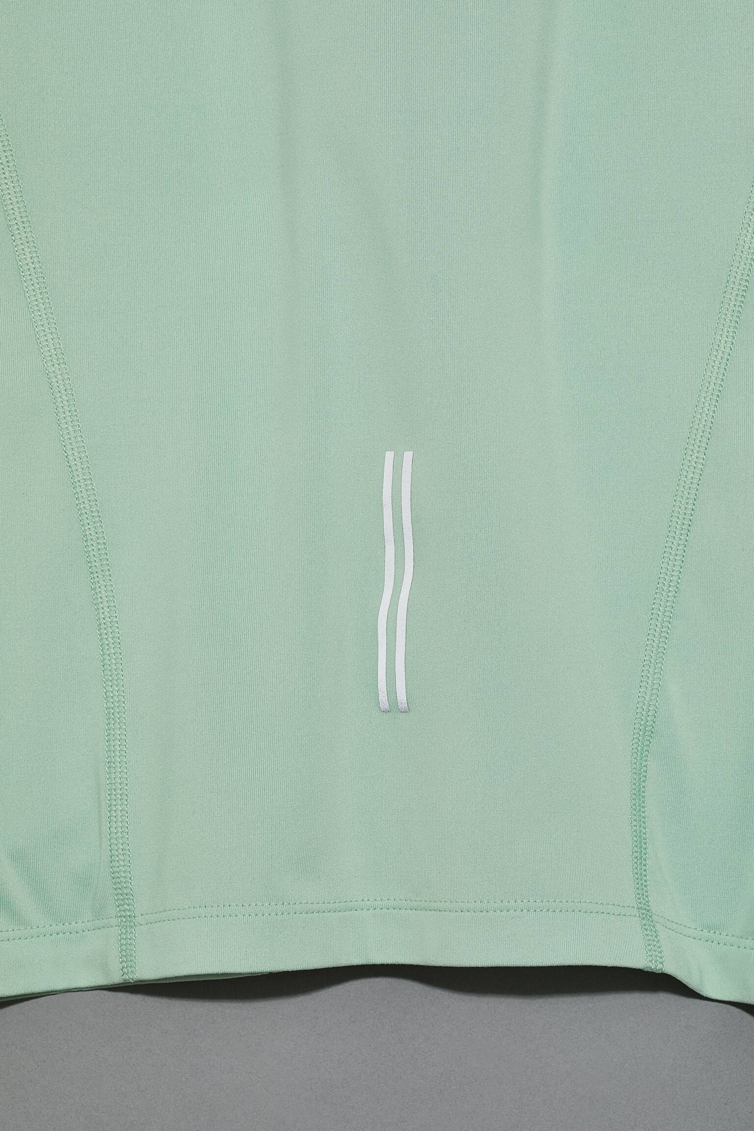 DryMove™ Zip Top Activewear Top - Mint green/Black/Navy blue - 2