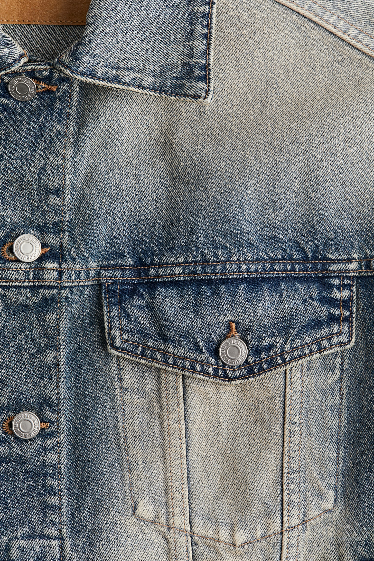 Veste oversize en denim - Bleu denim - 6