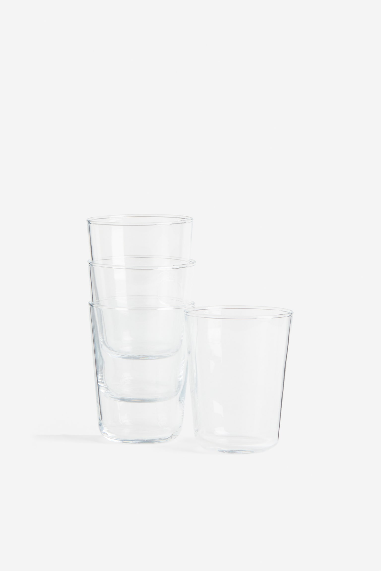 4-pack tumblers - Clear glass