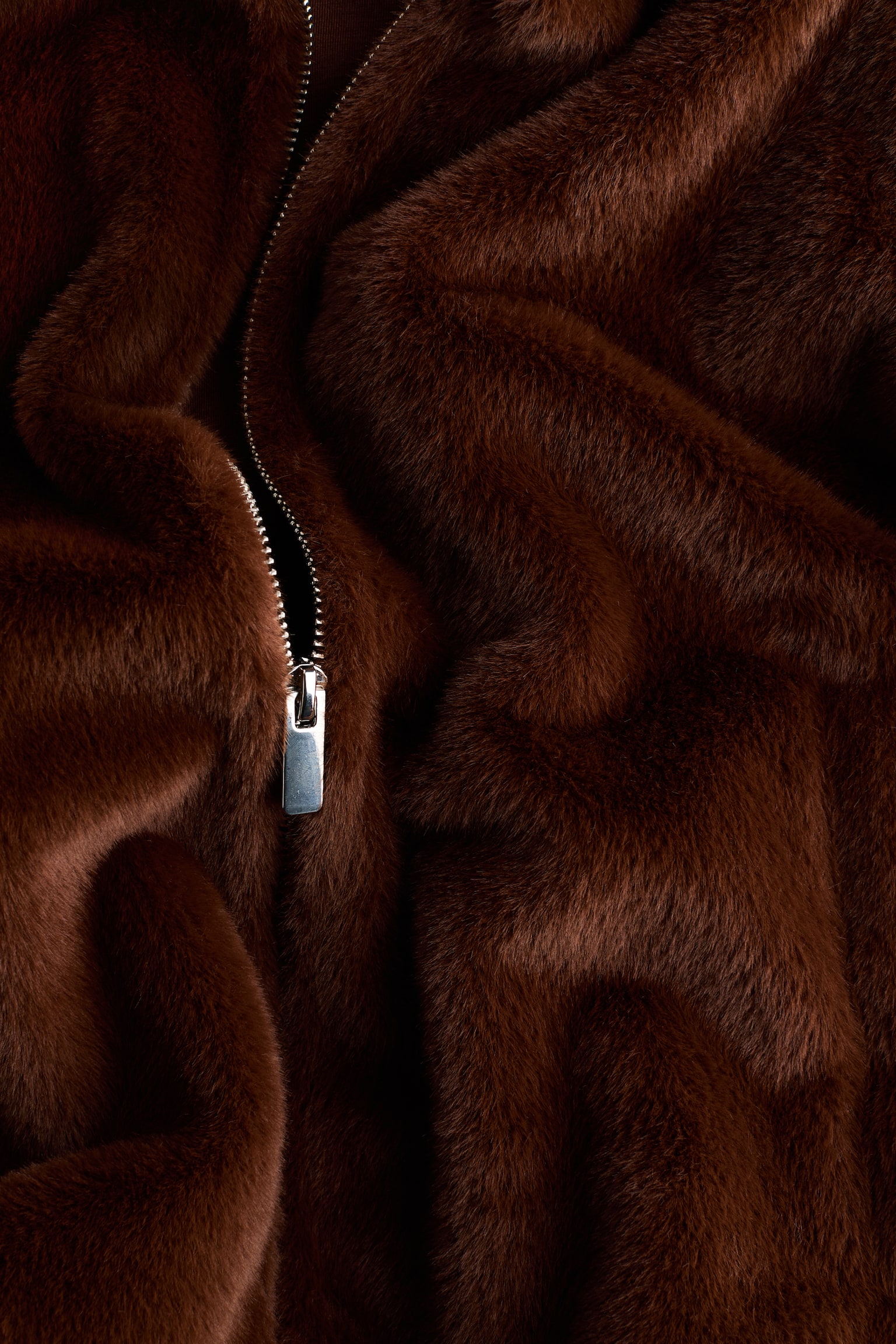 Bunda s kapucí - Hnědá - 4