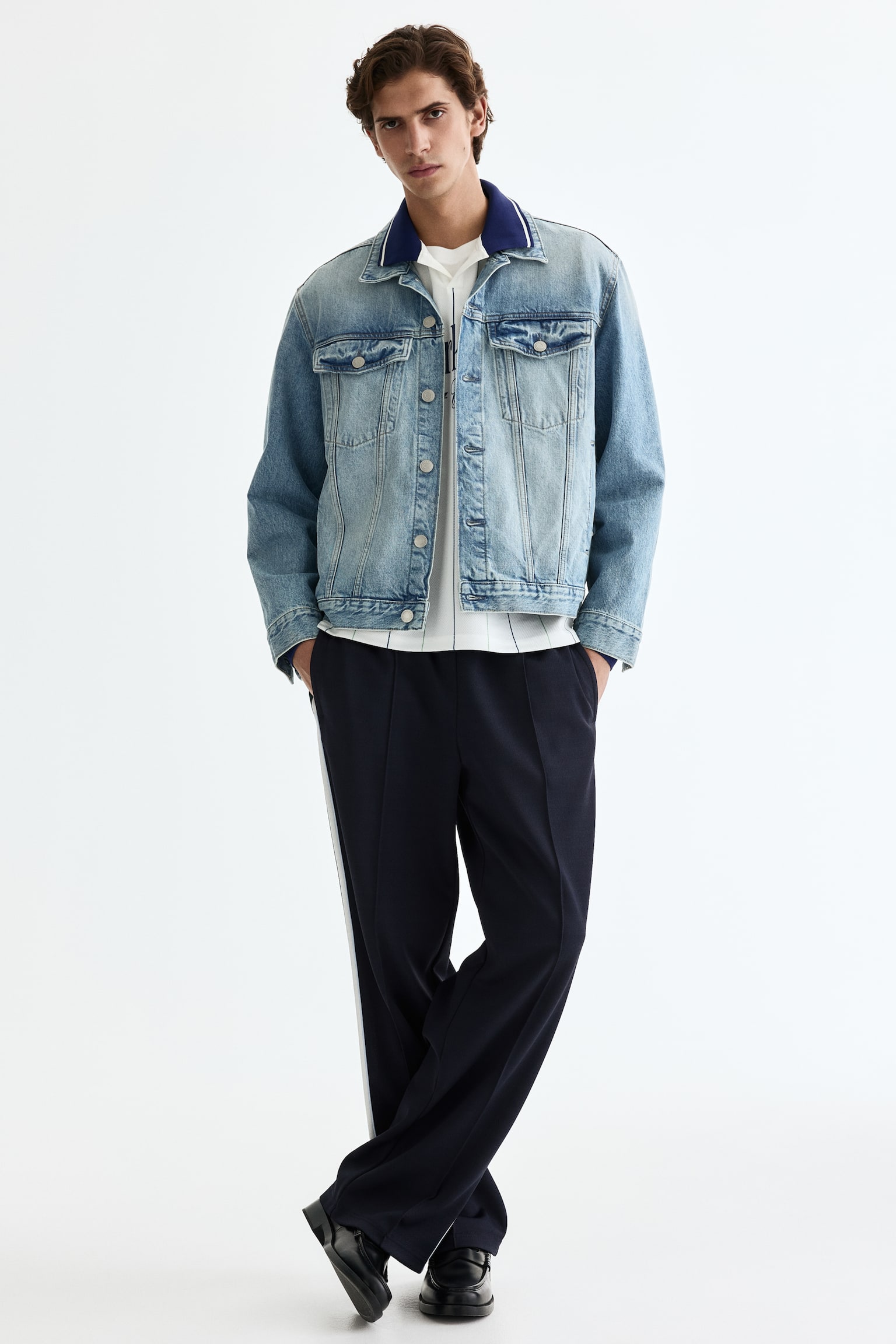 Denim trucker jacket - Denim blue/Black/Denim black/Denim green - 6
