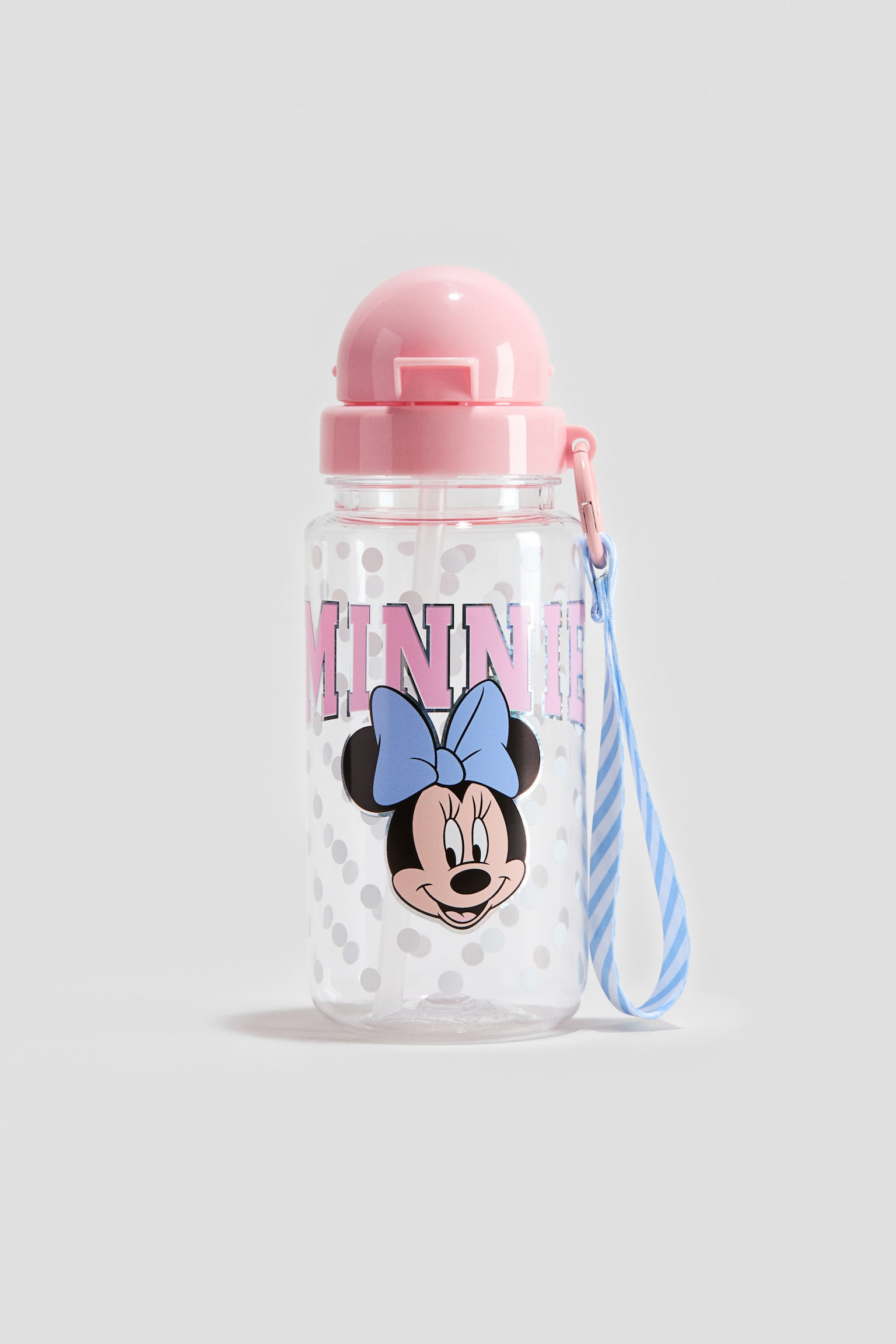 Printed Water Bottle - Pink/Minnie Mouse/Red/Hot Wheels/Light peach pink/Lilo & Stitch