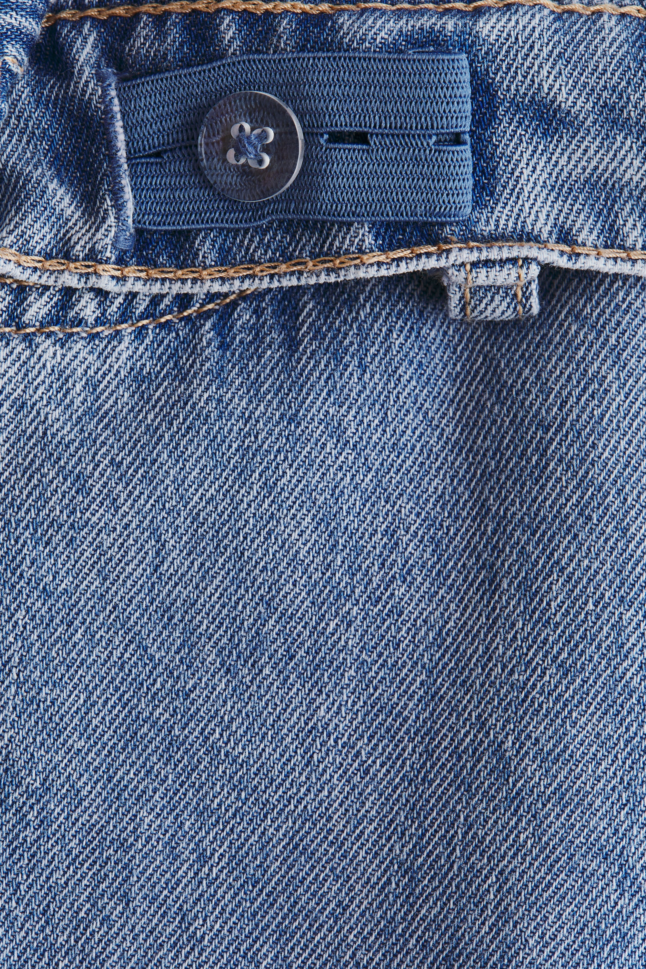 Ampliar la imagen: Jeans de pierna ancha con diseño - Azul denim claro/Floreado - Kids | H&M MX 3