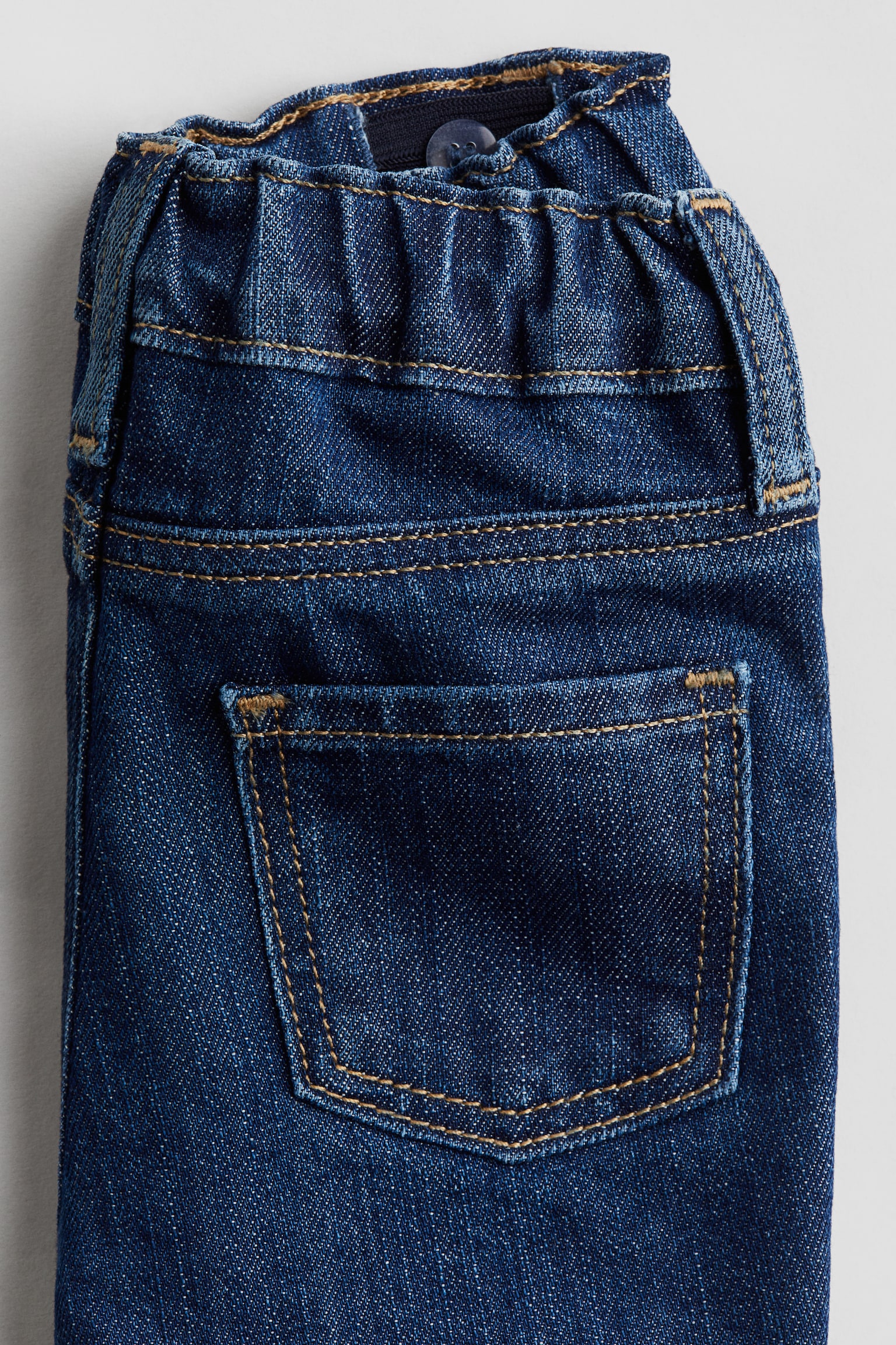 Embroidered-detail jeans - Dark denim blue/Paddington - 3