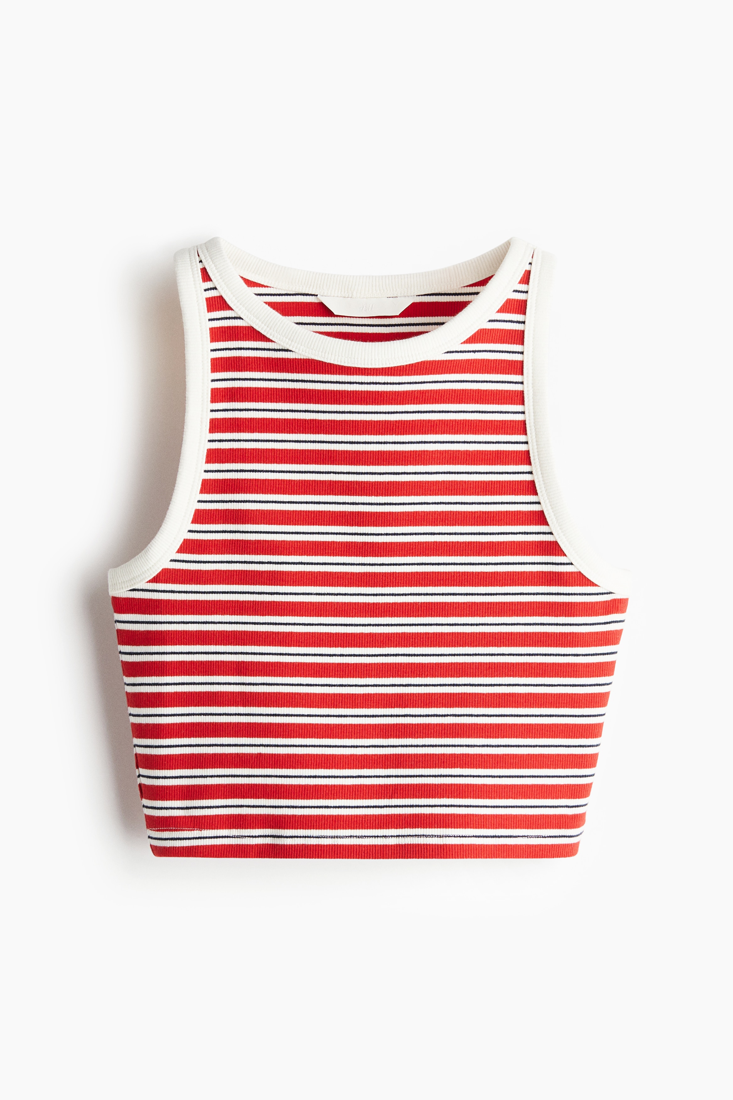 Cropped vest top - White/Red striped/Brown/Cream/Black striped/Black/White/Light green/Light blue/Light greige/Pink